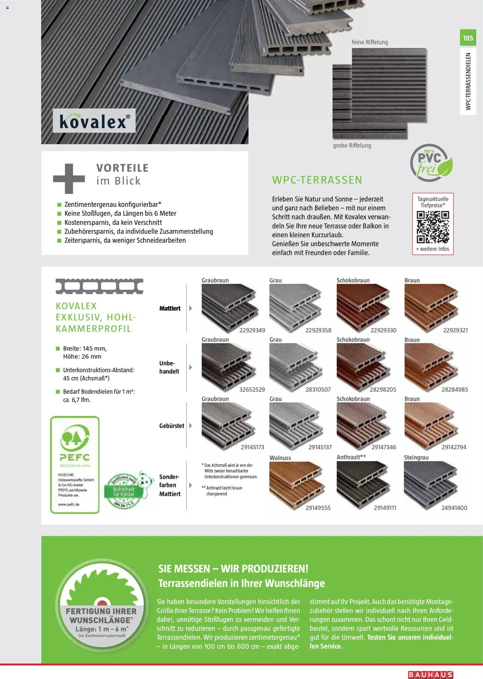 Bauhaus Gartenbaumaterialien 2026 – gültig ab 02.03.2026 | Seite: 185