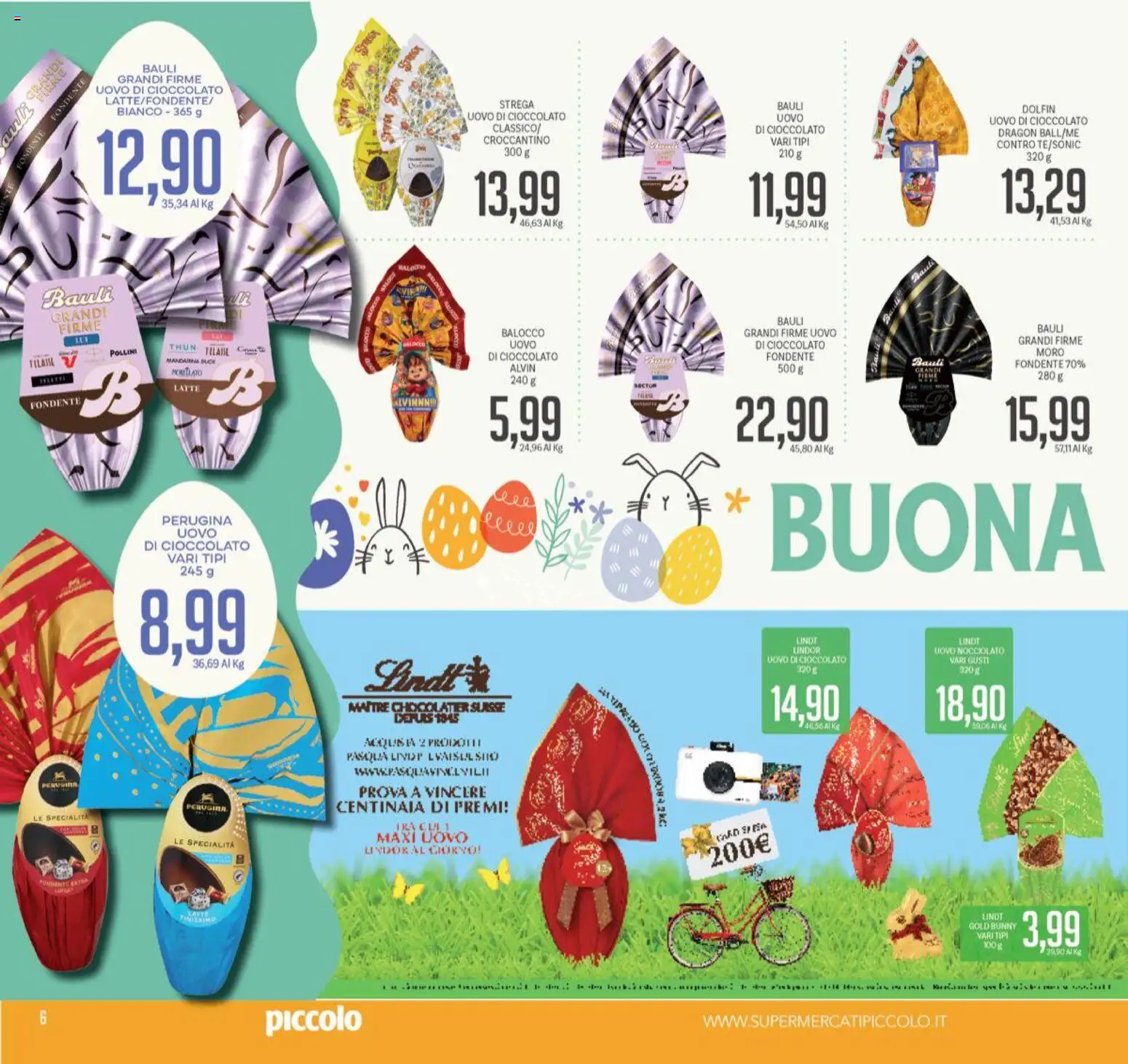 Volantino Piccolo del 26.03.2026 | Pagina: 6 | Prodotti: Cioccolato, Latte