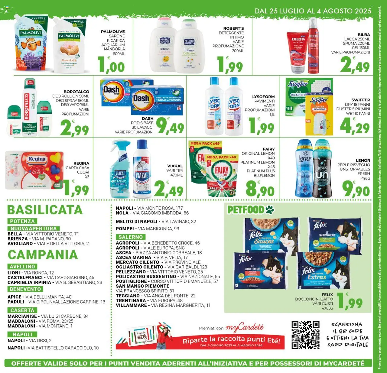 Volantino Eté del 25.07.2025 | Pagina: 12 | Prodotti: Lacca, Detergente, Intimo, Mango