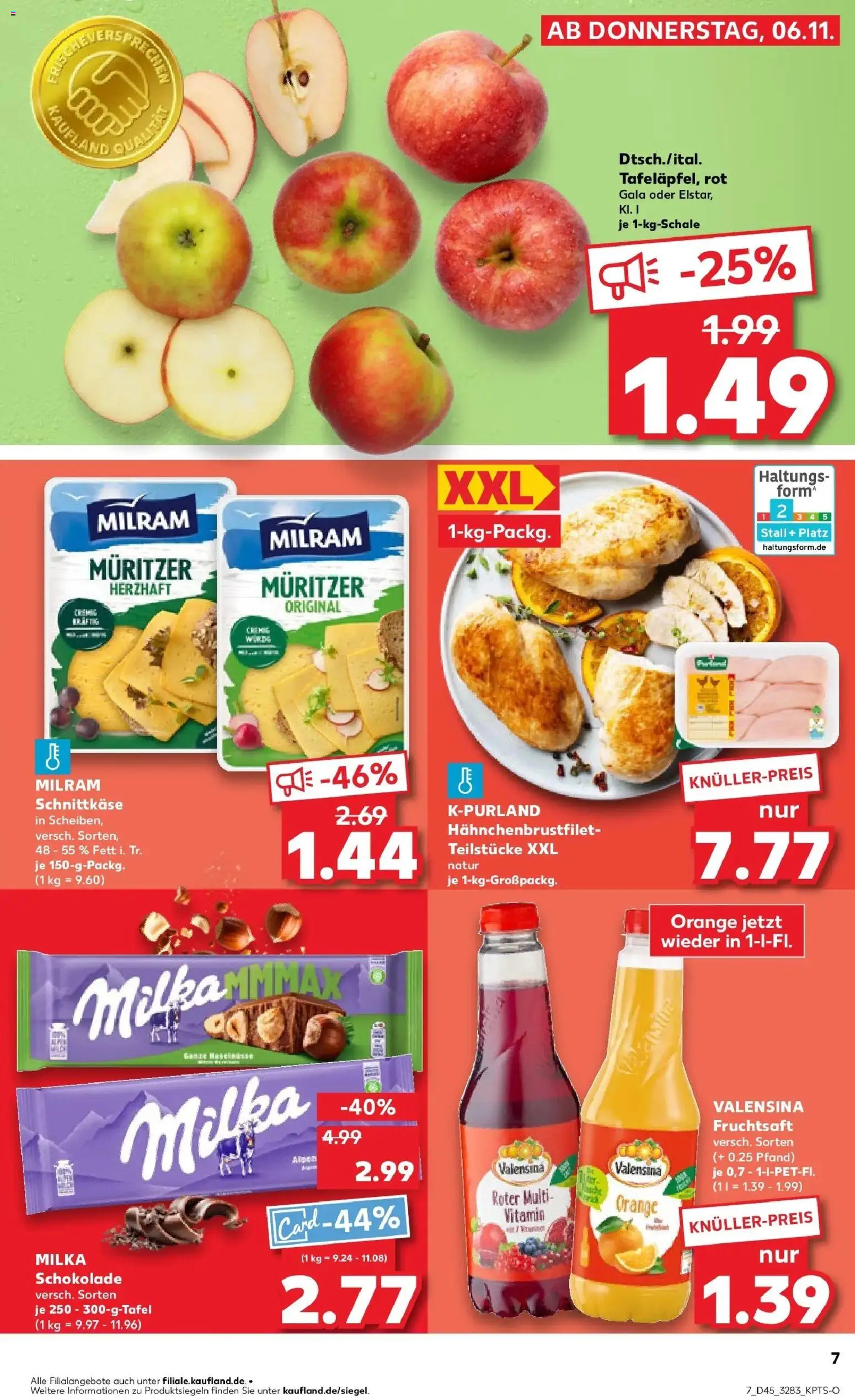 Kaufland prospekt Luckenwalde	 – gültig ab 10.11.2025 | Seite: 7 | Produkte: Schokolade, Milka schokolade, Milka, Creme