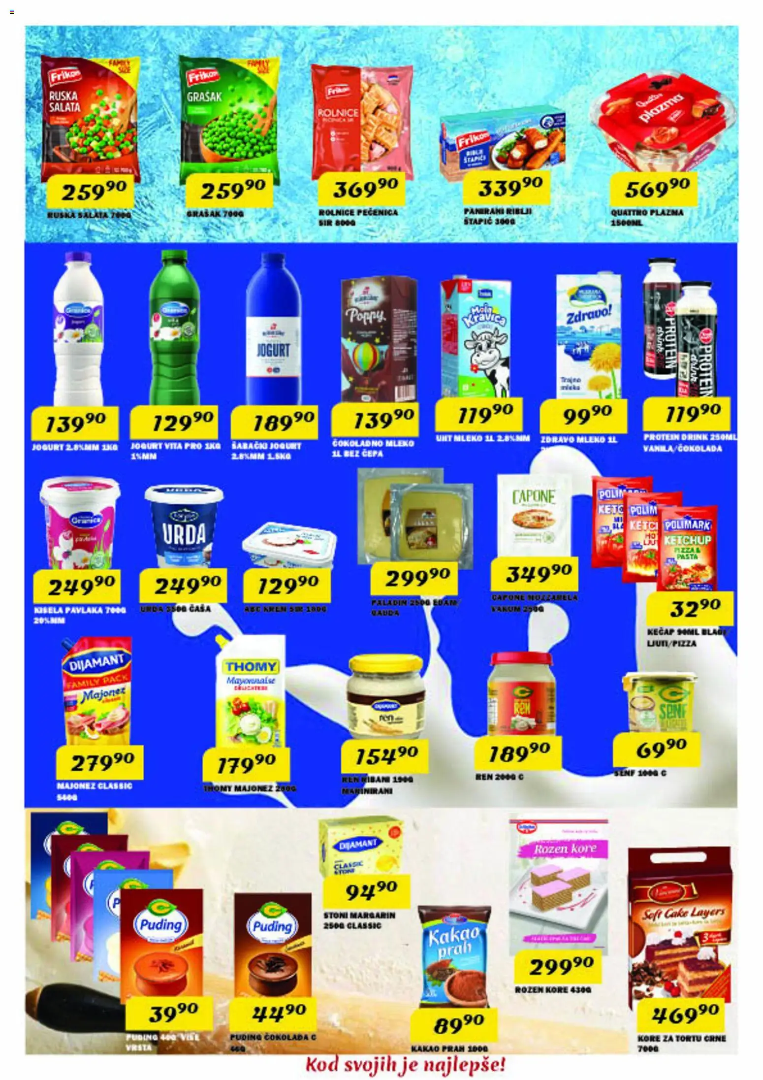 VP Dima katalog - važi od 26.03.2026 | Strana: 6 | Proizvode: Ruska salata, Plazma, Margarin, Mleko