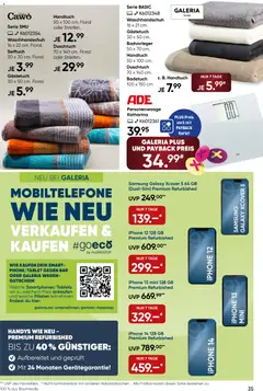Galeria Karstadt Kaufhof Prospekt 	 ab 17.12.2025 gültig | Seite: 35 | Produkte: Personenwaage, Samsung, Iphone