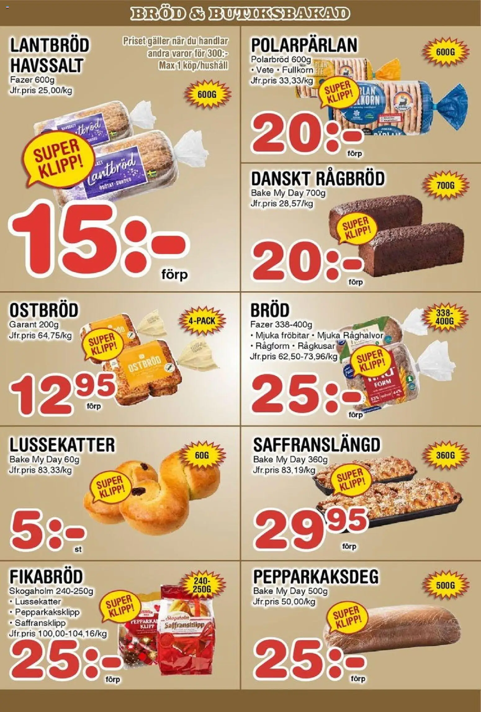 Nya Pulsen reklamblad aktuell från 17.11.2025 | Sida: 10 | Produkter: Galler, Bröd, Lantbröd