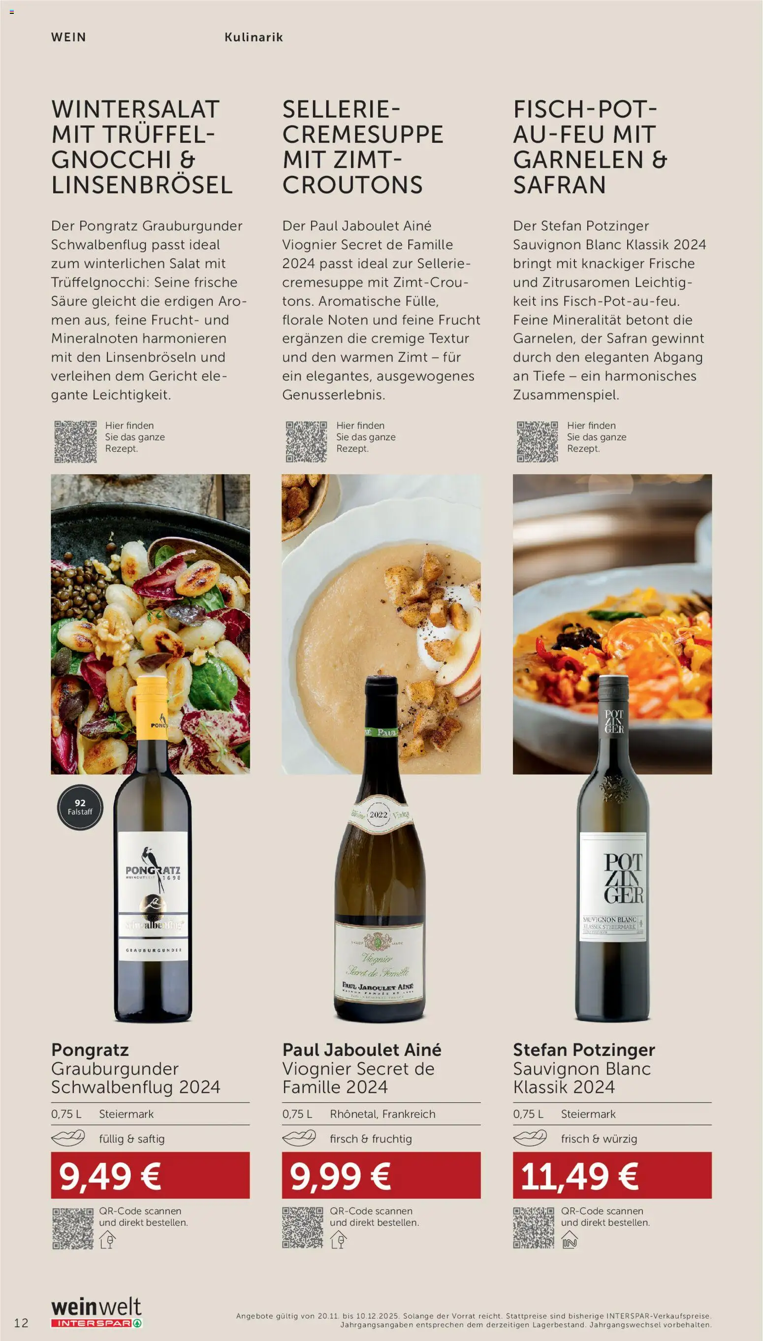 Interspar Wein Welt gültig ab 20.11.2025 | Seite: 12 | Produkte: Salat, Wein