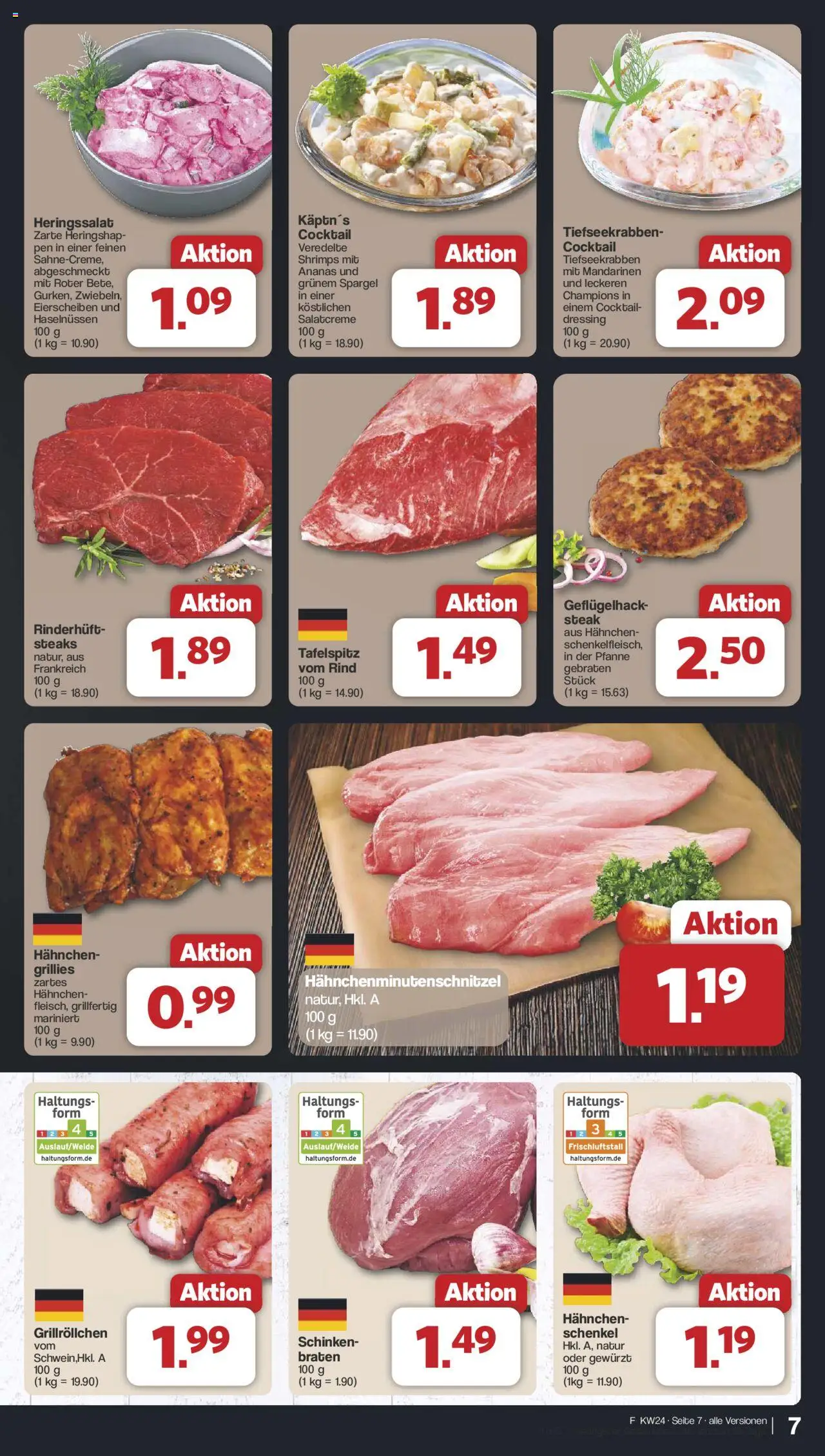 Famila Nordwest Prospekt 	 - gültig ab dem 10.06.2025 | Seite: 7 | Produkte: Mandarinen, Spargel, Schinken, Steak