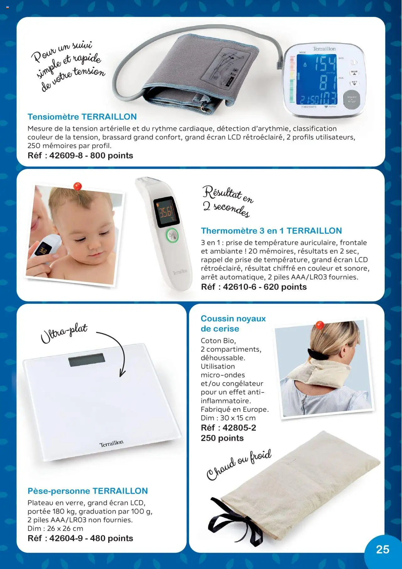  | Page: 25 | Produits: Congélateur, Plateau, Coton, Piles
