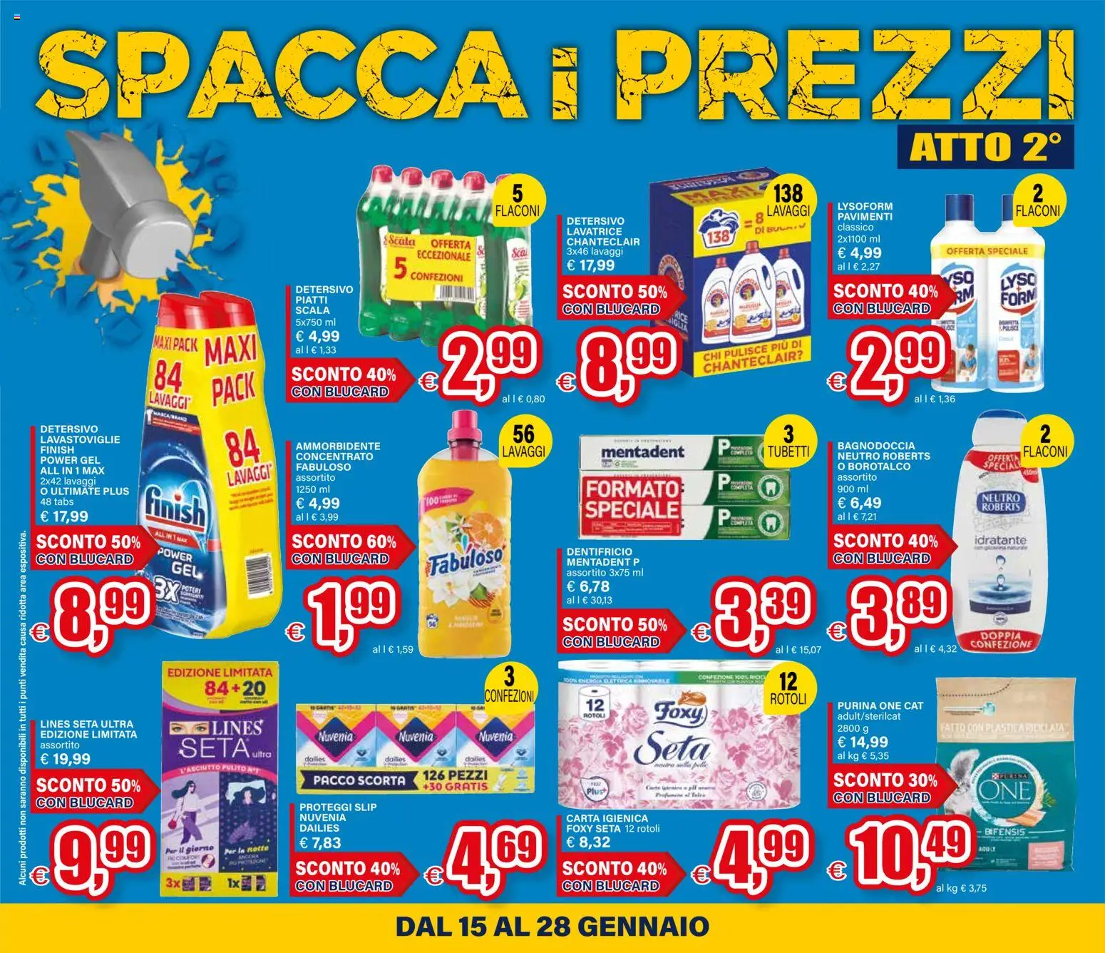 Volantino Il Gigante del 15.01.2026 | Pagina: 6 | Prodotti: Carta igienica, Ammorbidente, Proteggi slip, Slip