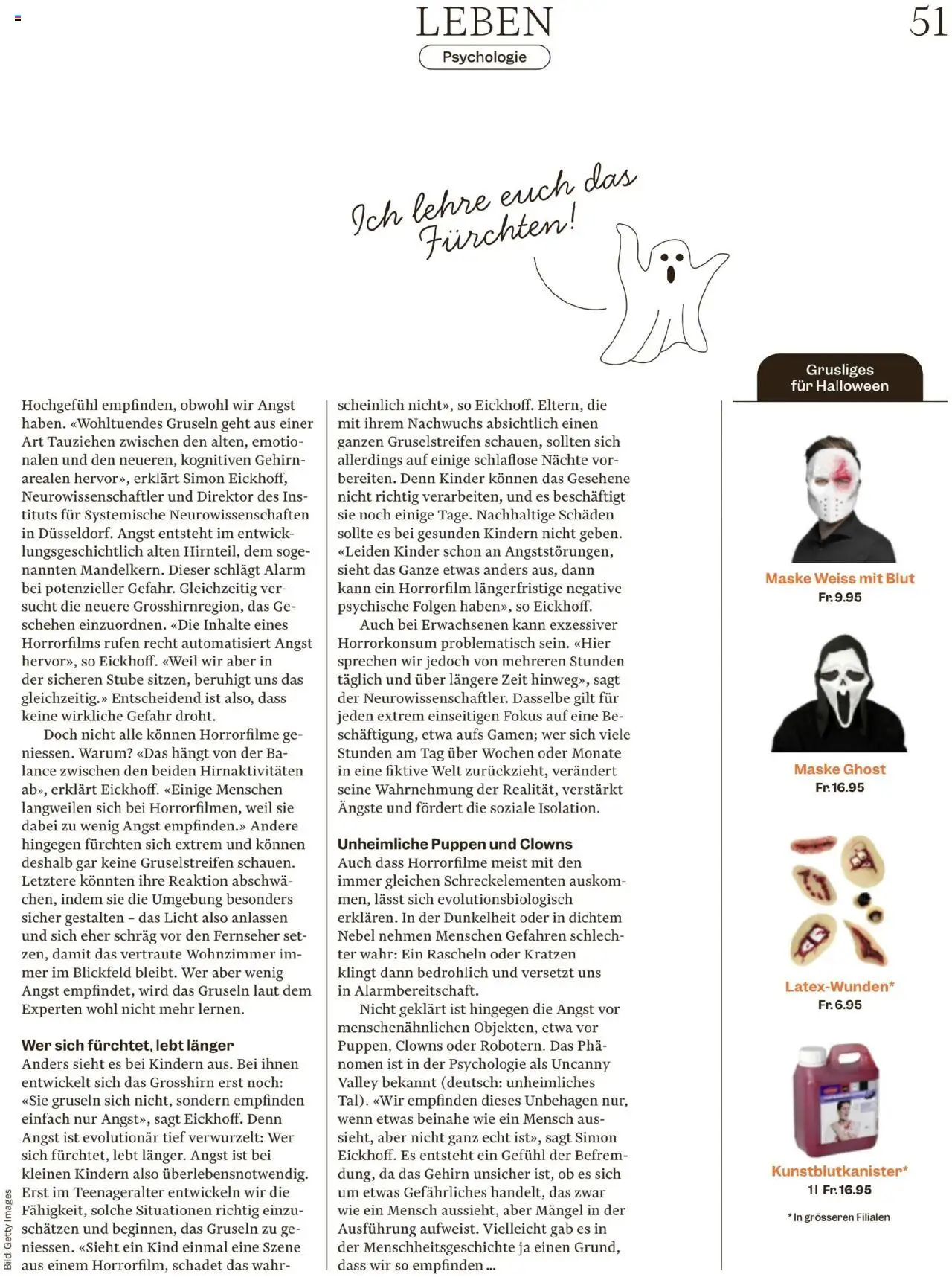 Migros Magazin – gültig ab 20.10.2025 | Seite: 51 | Produkte: Maske, Fernseher