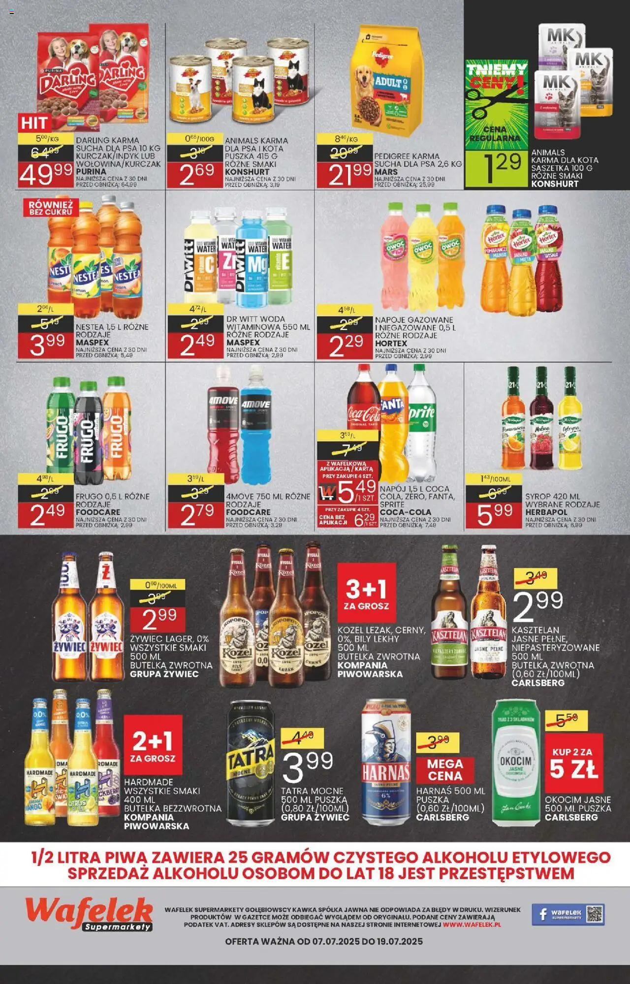 Wafelek Gazetka od 07.07.2025 | Strona: 8 | Produkty: Karta, Syrop, Napoje, Sprite