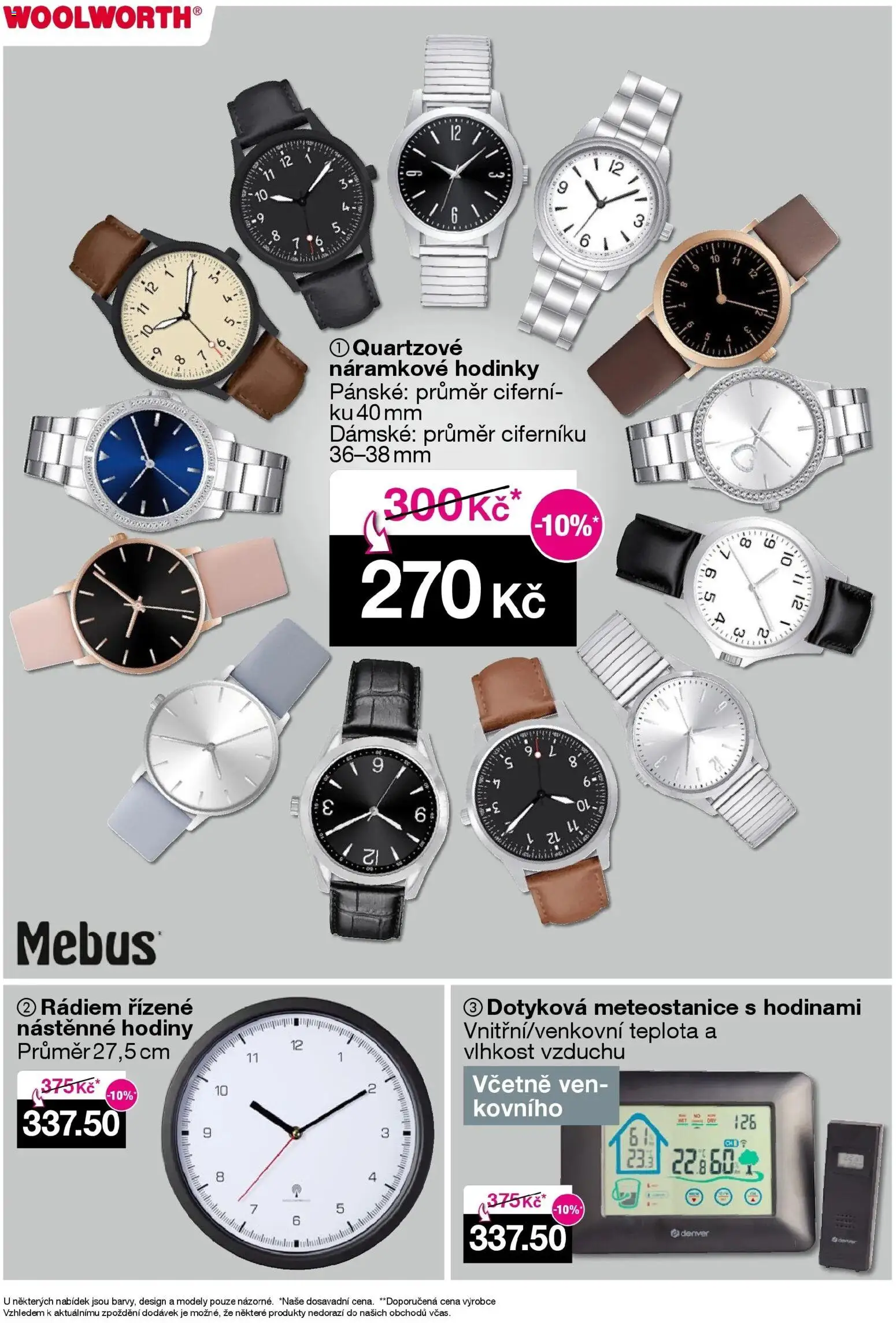 Woolworth leták od 31.10.2025 | Strana: 11 | Produkty: Hodiny, Hodinky, Meteostanice, Modely
