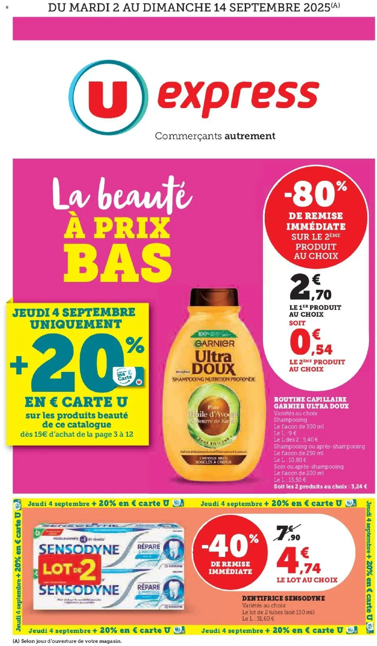  | Page: 1 | Produits: Produits beauté, Shampooing, Dentifrice, Beurre