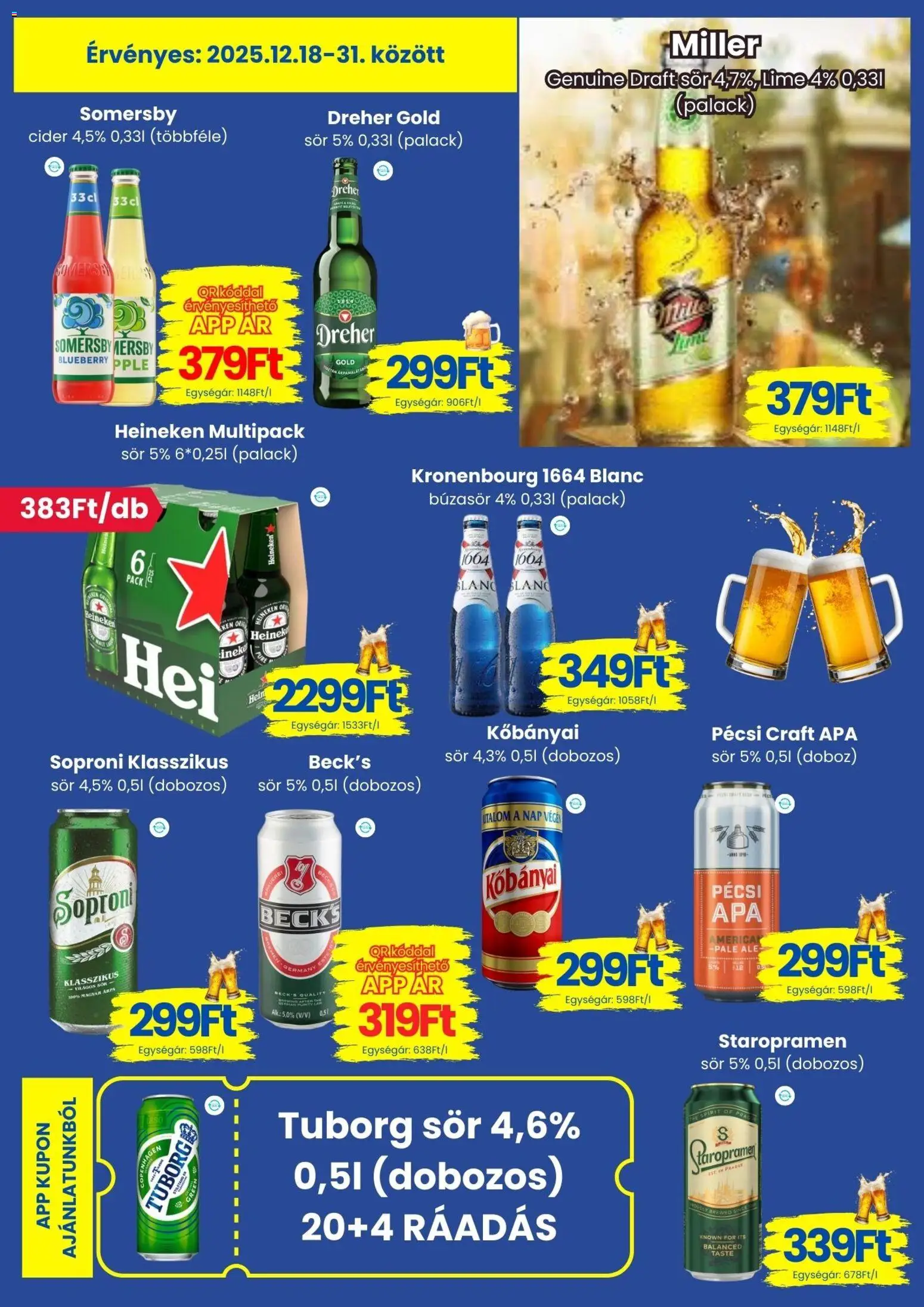 Magnetic akciós ujság - amely érvényes a következő dátumtól: 18.12.2025 | Oldal: 8 | Termékek: Búzasör, Cider, Doboz, Persil