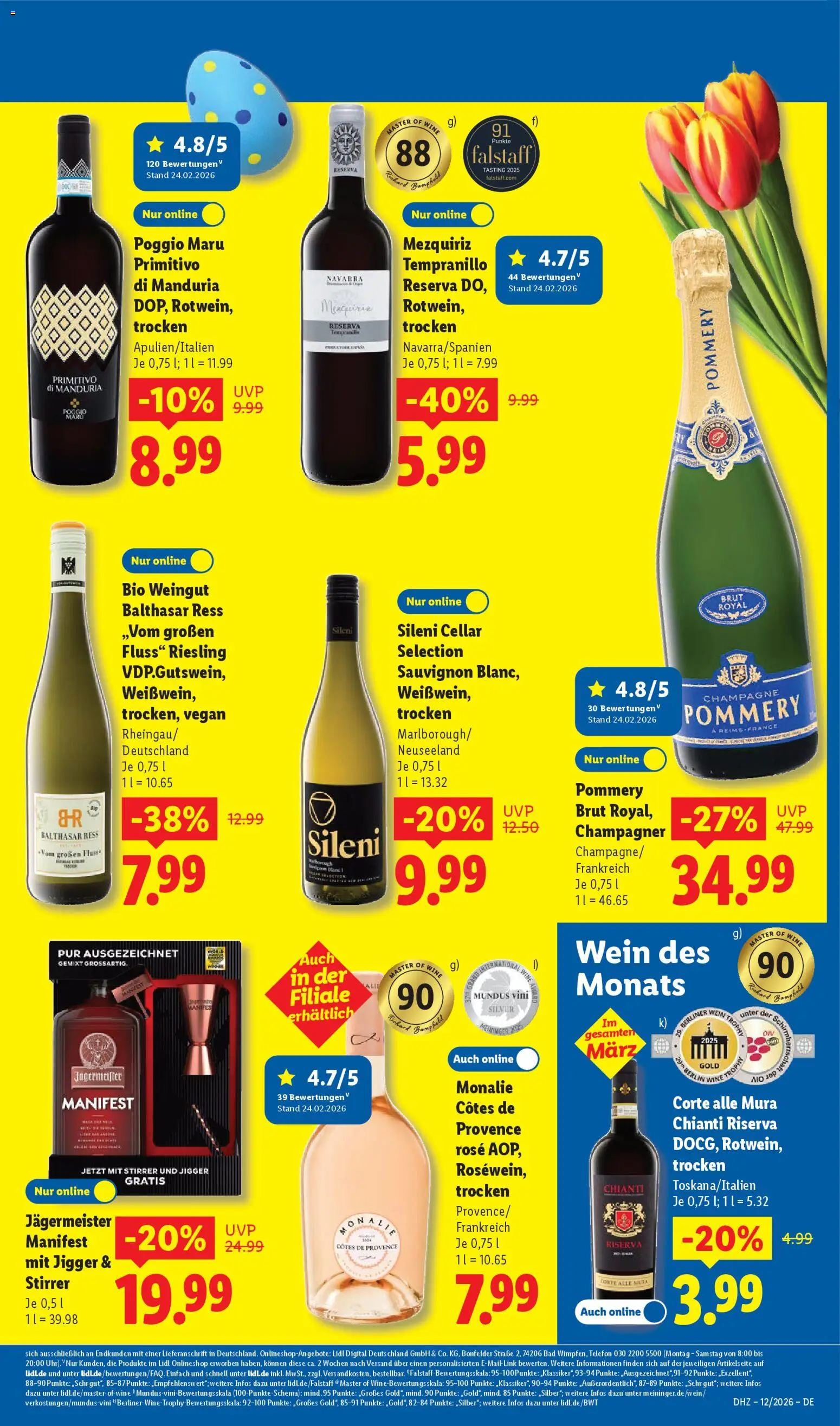 Lidl Prospekt Holzminden – gültig ab 16.03.2026 | Seite: 13 | Produkte: Bad, Jägermeister, Wein, Telefon