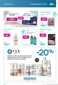 Lilly drogerie katalog - pregled Lilly drogerie kataloga - važi od 01.04.2026 | Strana: 19 | Proizvode: Krema, Maska, Tonik