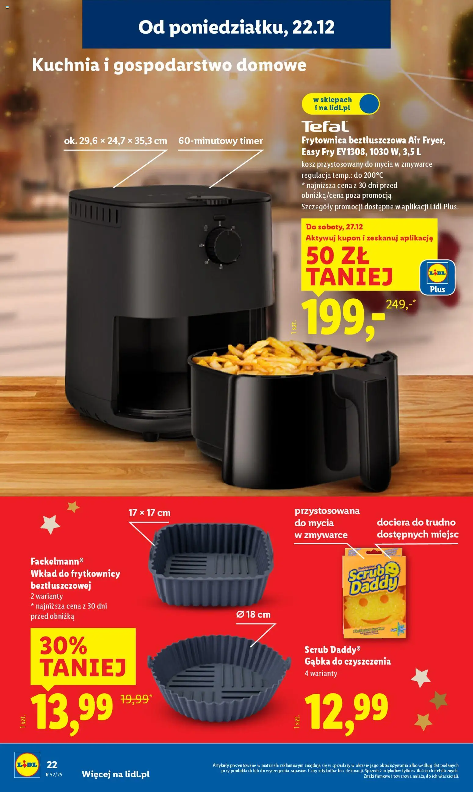 Lidl Katalog od 22.12.2025 | Strona: 26 | Produkty: Kosz, Gąbka, Tefal