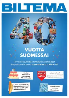 Biltema-mainoslehti voimassa 05.11.2025 alkaen