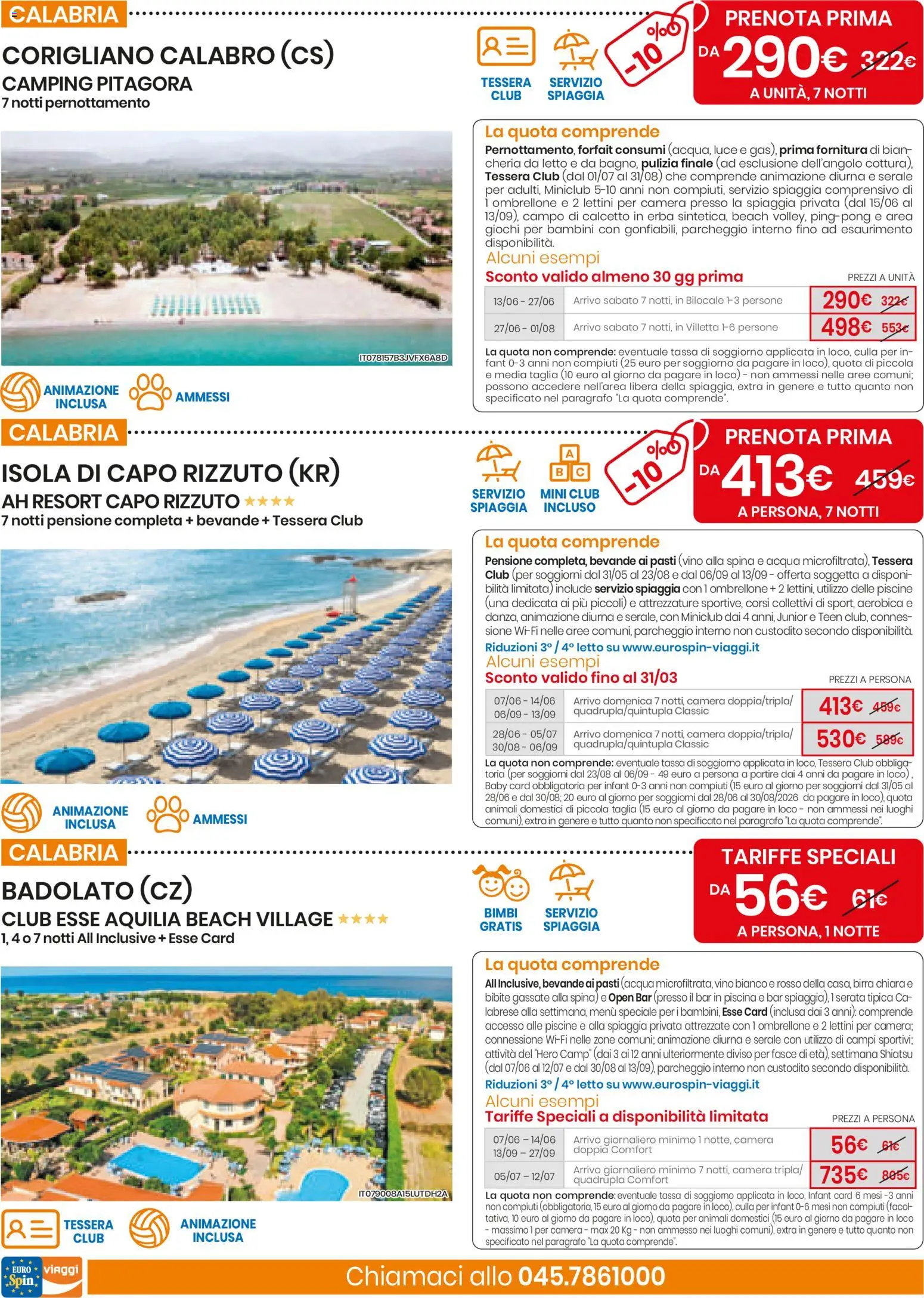 Volantino Eurospin del 11.03.2026 | Pagina: 10 | Prodotti: Ombrellone, Vino, Culla, Bibite