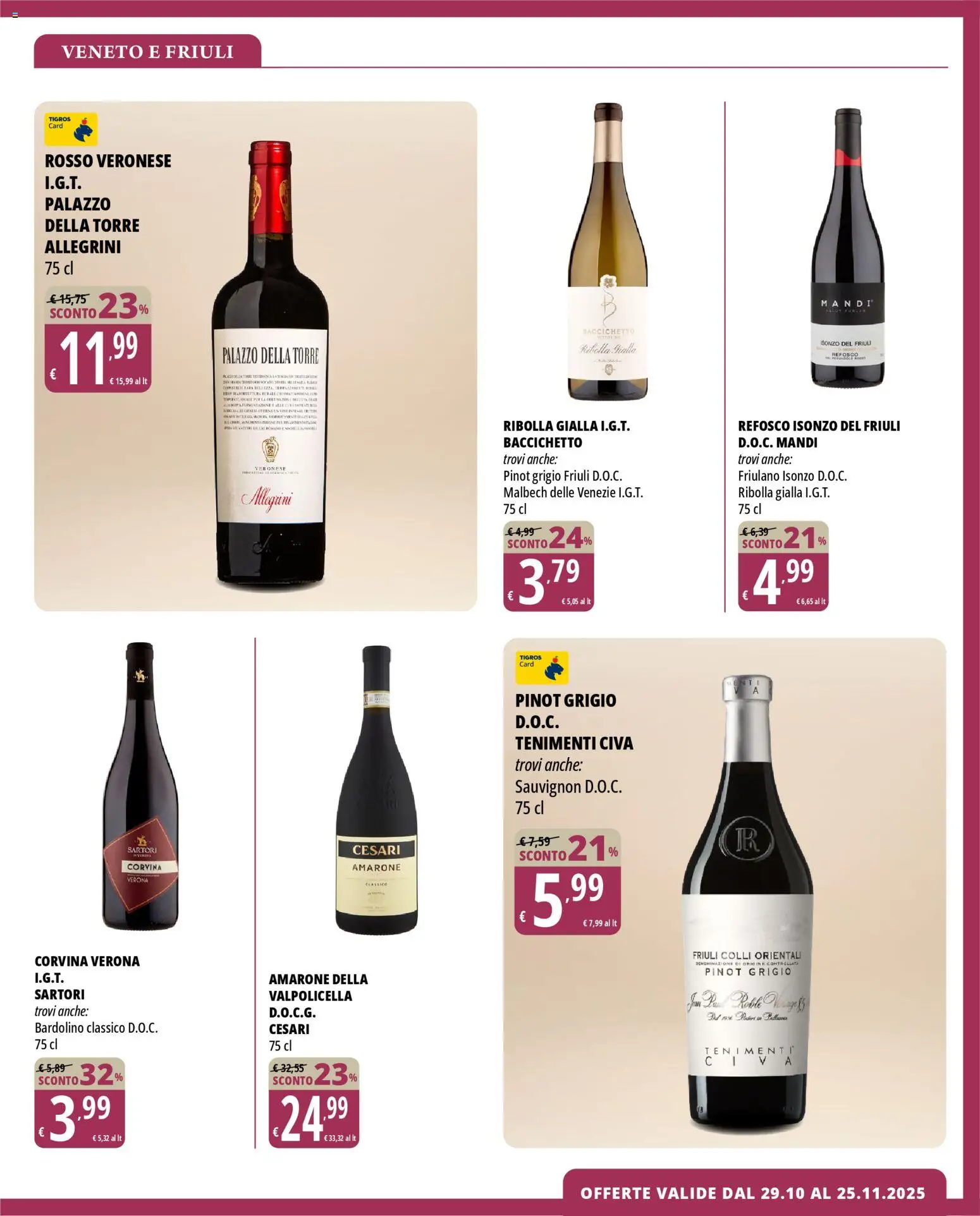 Volantino Tigros del 29.10.2025 | Pagina: 5