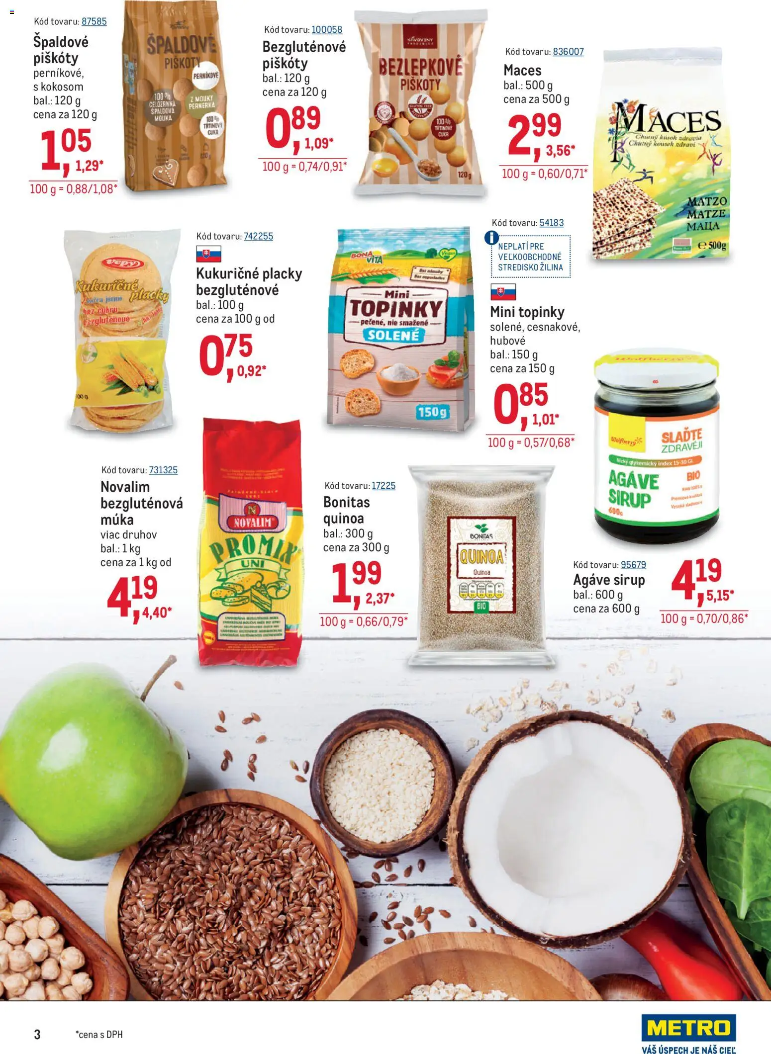 Nové Metro akcie – leták je platný od 11.02.2026 | Strana: 3 | Produkty: Múka