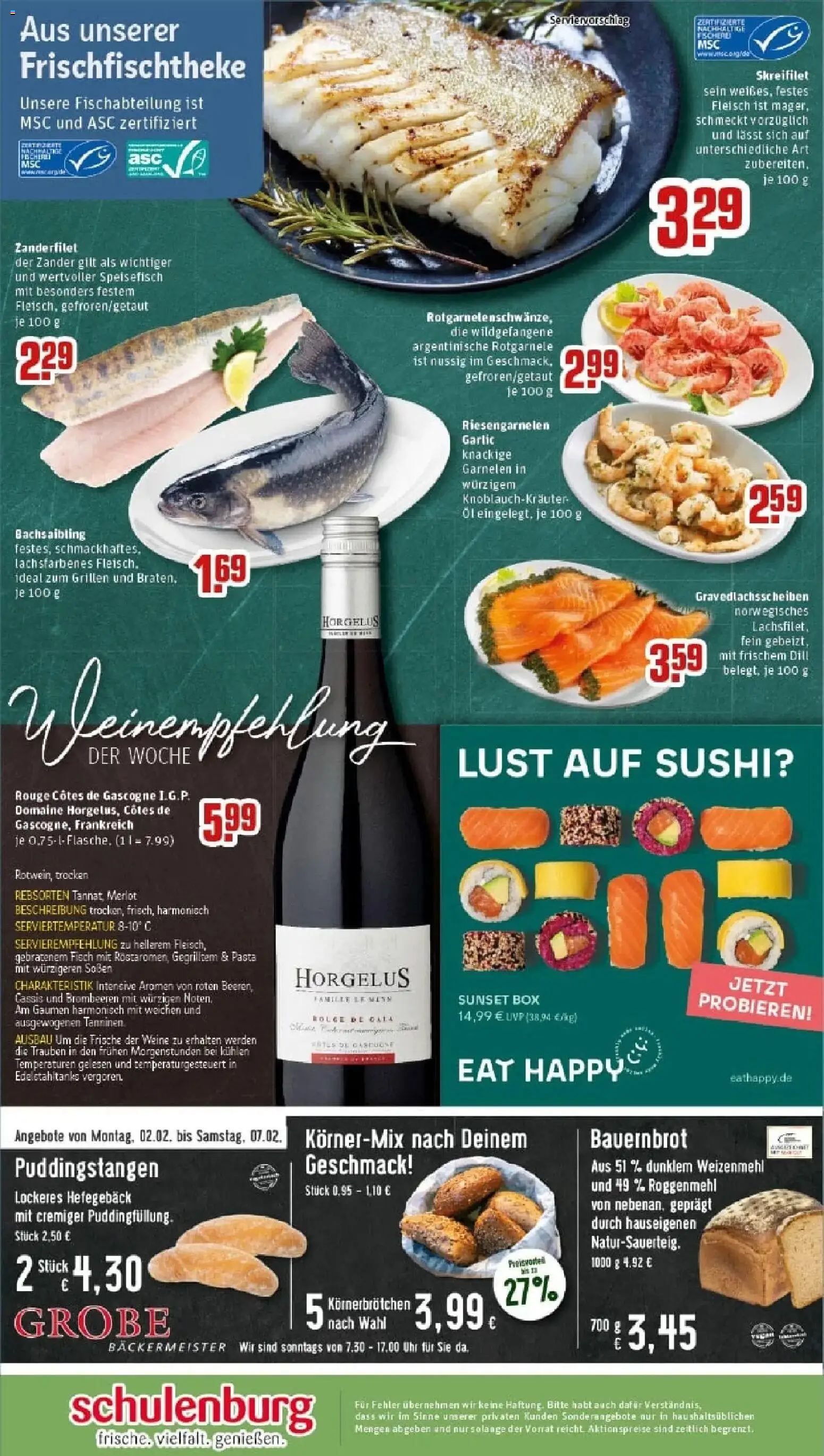 Rewe prospekt Dortmund	 – gültig ab 02.02.2026 | Seite: 33 | Produkte: Merlot, Fisch, Dill, Pasta