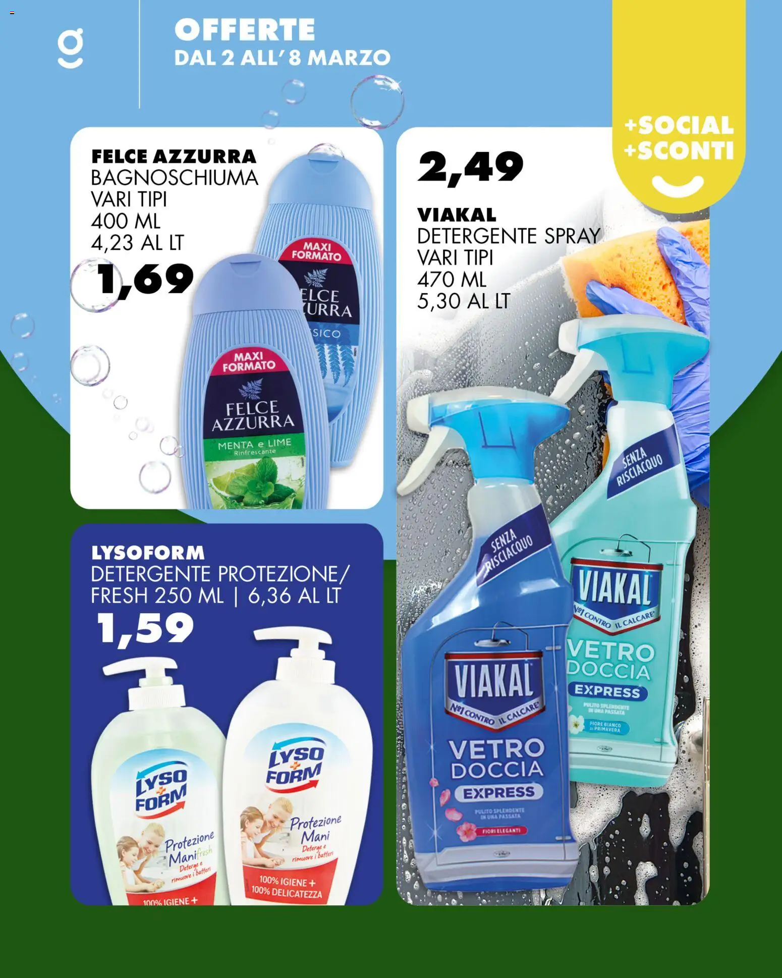Volantino GECOP del 02.03.2026 | Pagina: 7 | Prodotti: Bagnoschiuma, Detergente, Lime, Menta