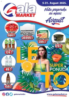 Gala MARKET katalog - pregled Gala MARKET kataloga - važi od 05.08.2025