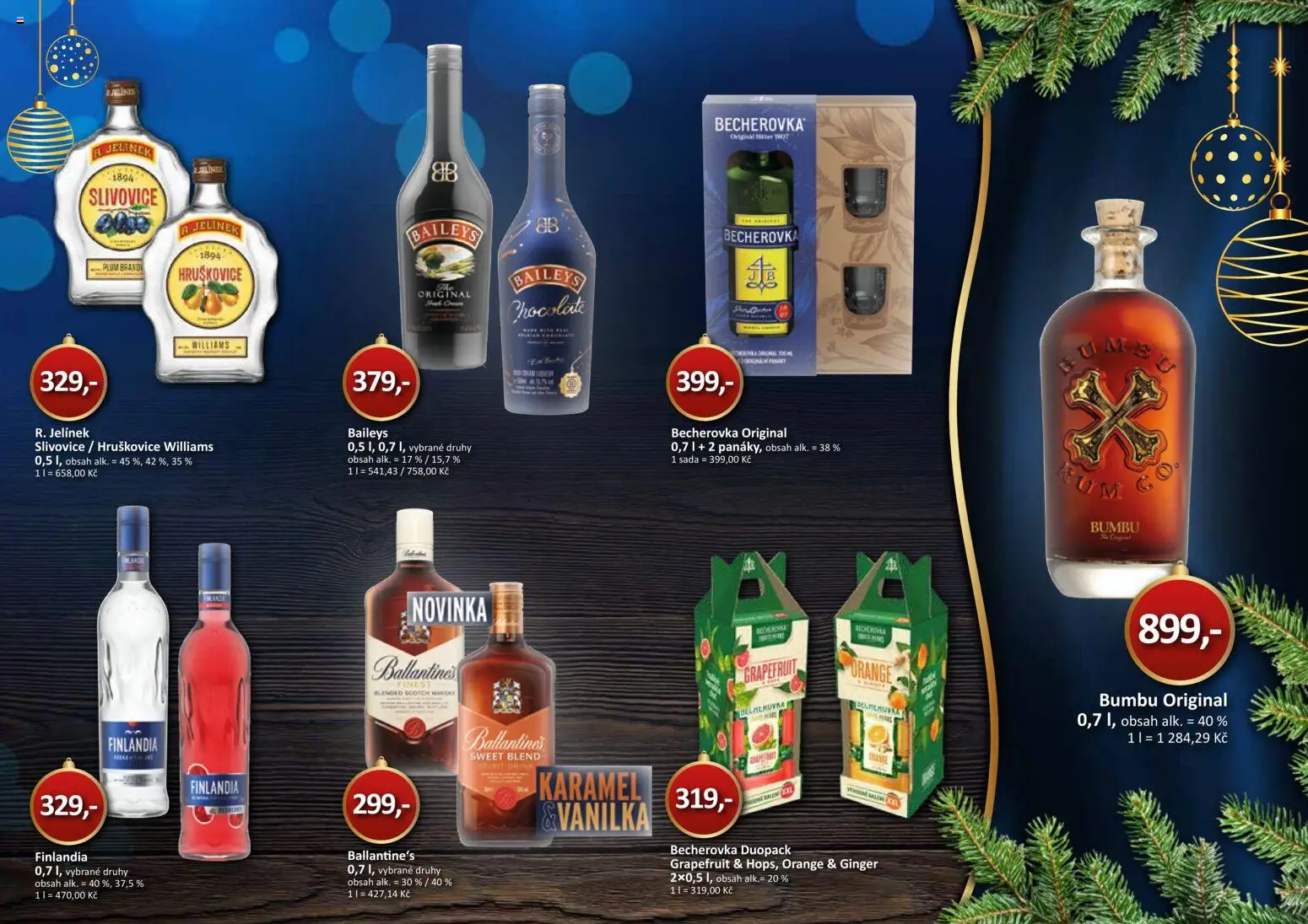 Coop leták - Delikates Vánoce od 12.11.2025 | Strana: 8 | Produkty: Whisky, Slivovice, Becherovka, Jelínek