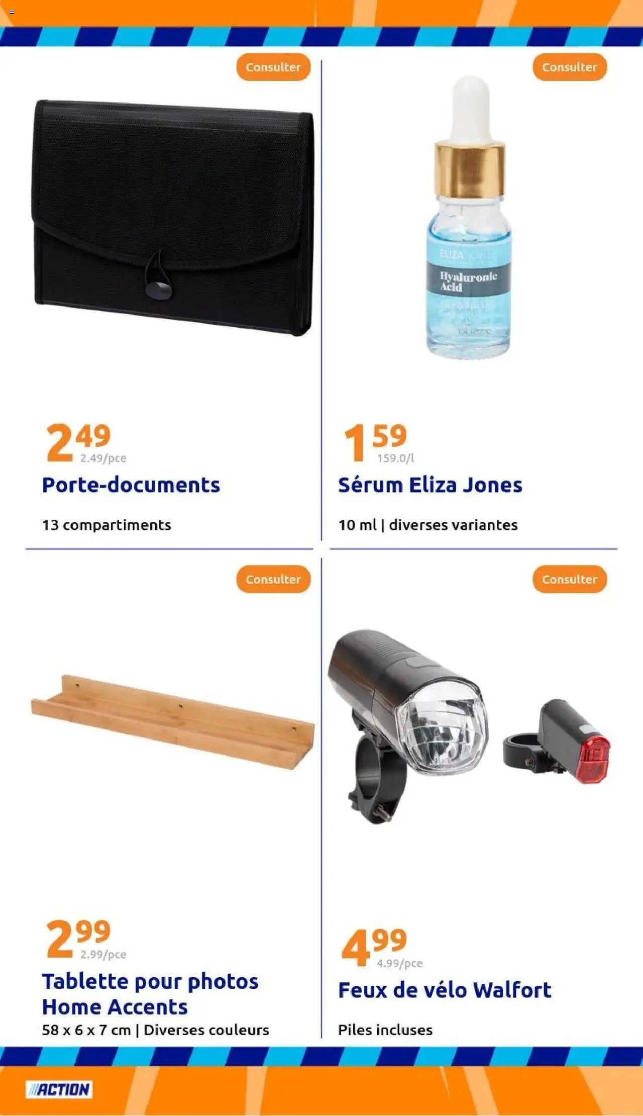  | Page: 28 | Produits: Vélo, Tablette, Serum, Piles
