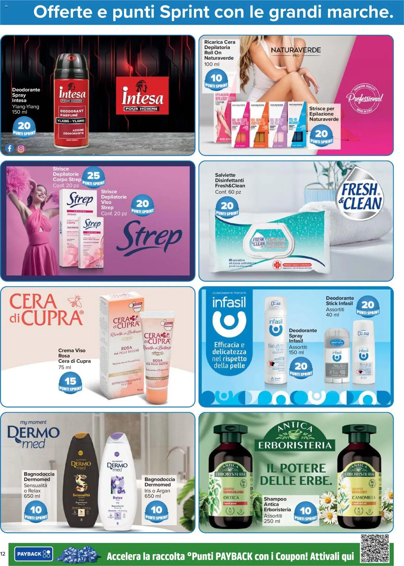 Volantino Carrefour del 24.03.2026 | Pagina: 12 | Prodotti: Shampoo, Crema, Deodorante, Crema viso