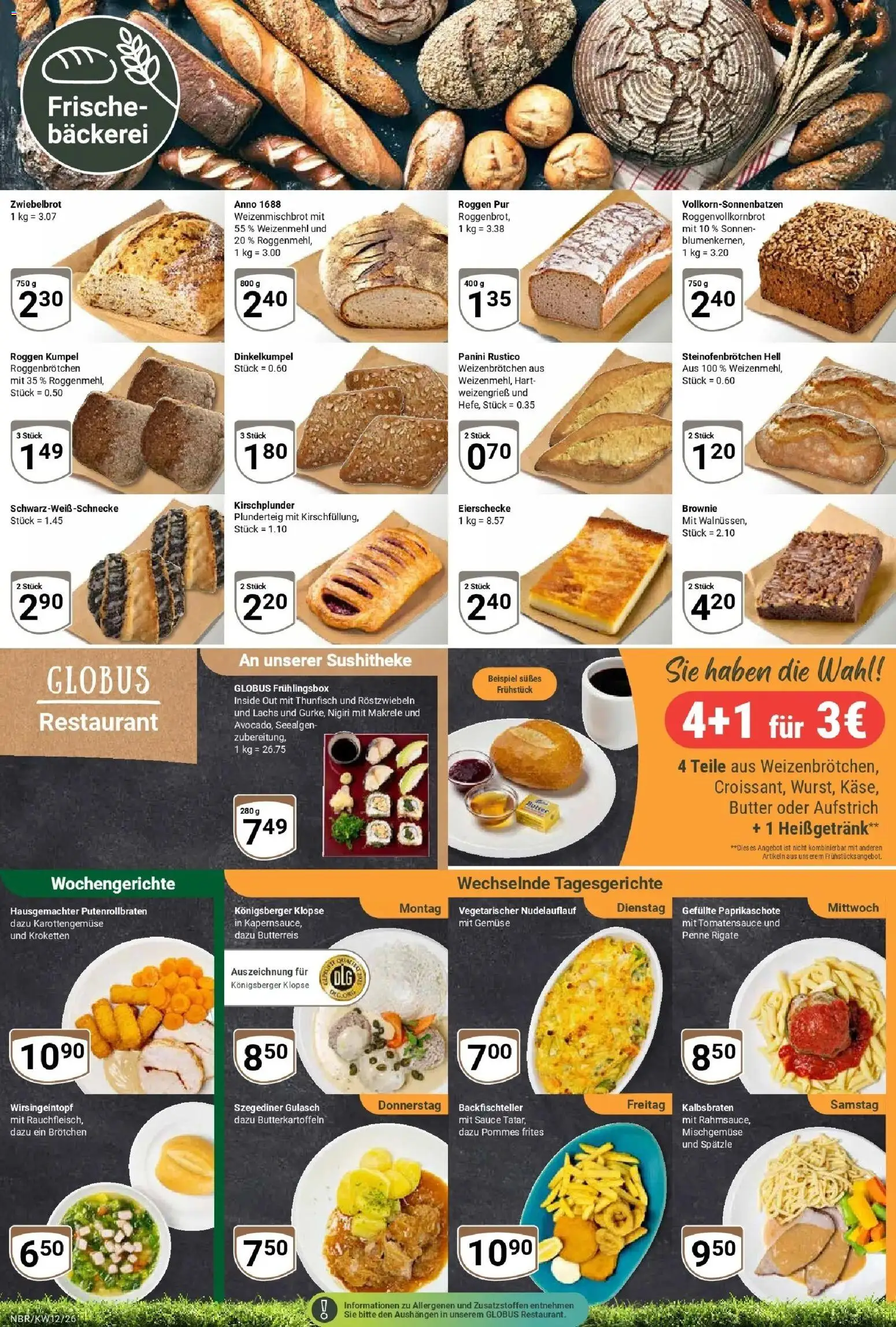 Globus prospekt Neubrandenburg	 – gültig ab 15.03.2026 | Seite: 7 | Produkte: Thunfisch, Weizenmehl, Gemüse, Gulasch