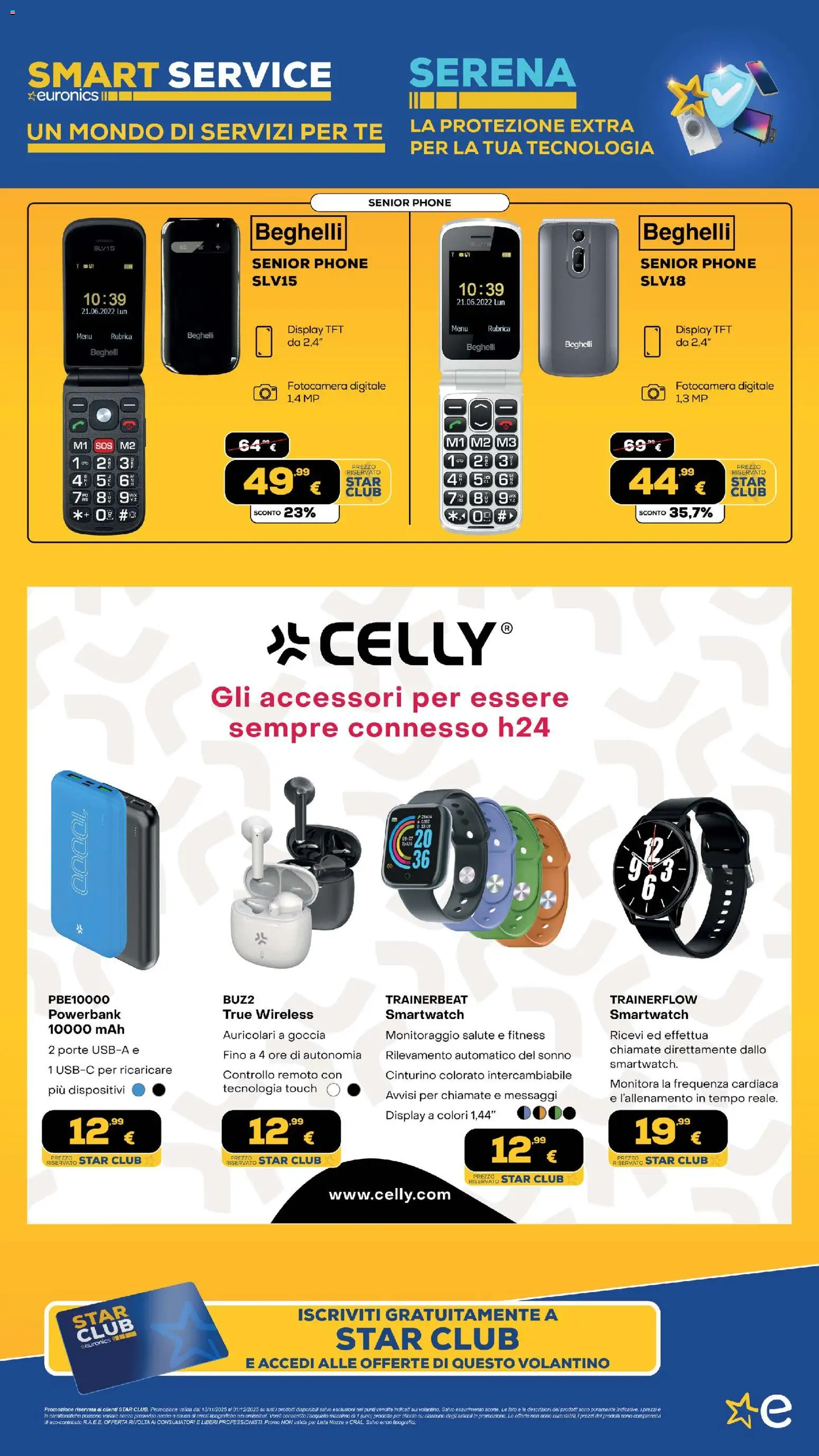Volantino Euronics del 13.11.2025 | Pagina: 264 | Prodotti: Auricolari, Tè, Fotocamera, Smartwatch
