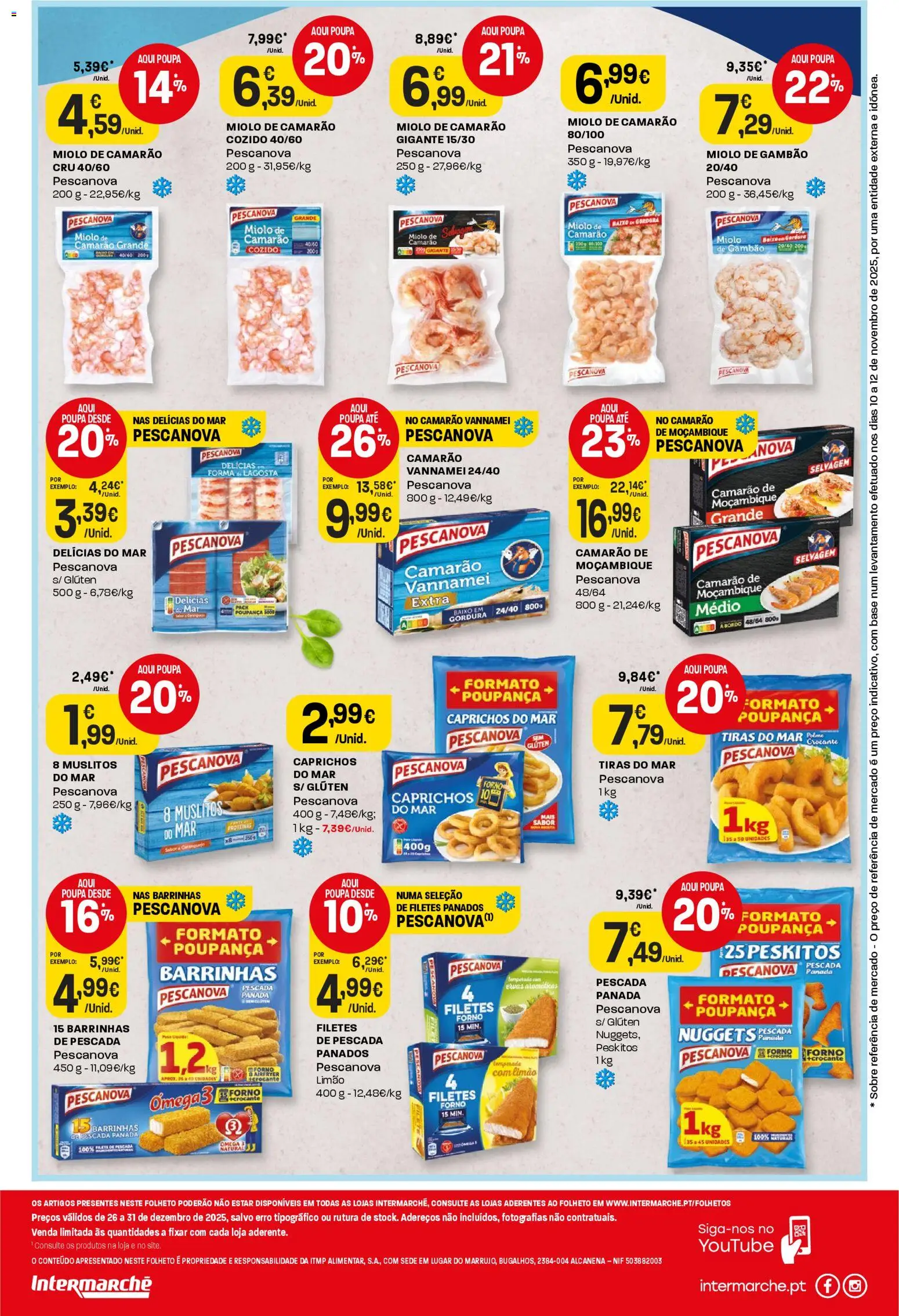 Intermarché Folheto Mini │ válido de 26.12.2025 | Página: 2 | Produtos: Forno, Pescada, Camarão, Base