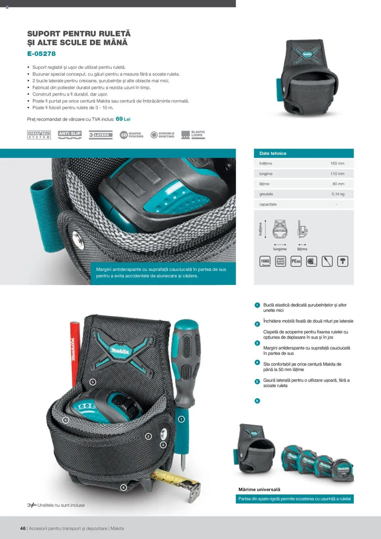 Makita catalog - Accesorii pentru transport si depozitare   – valabil de la 06.09.2021 | Pagină: 46