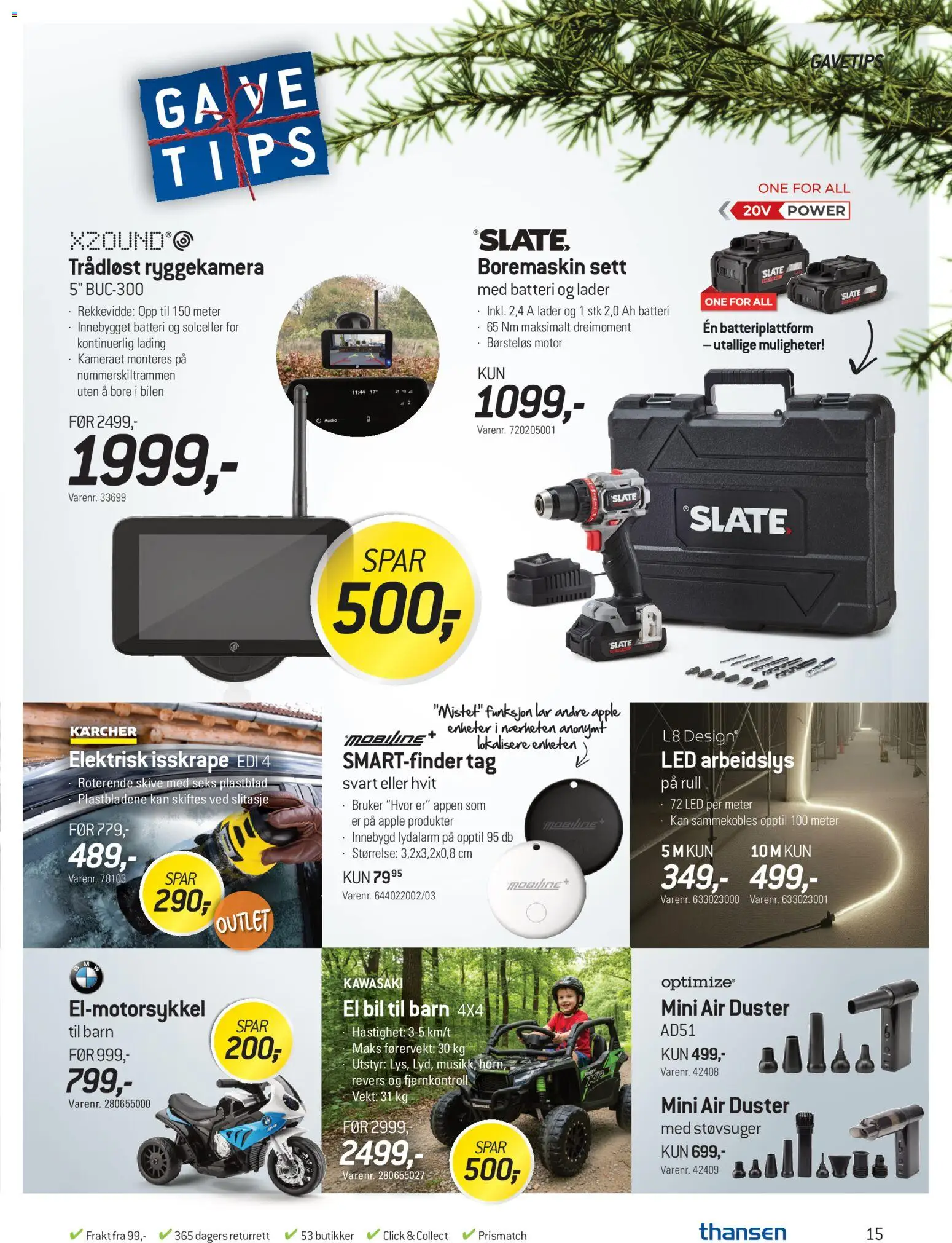 {H1} | Side: 15 | Produkter: Fjernkontroll, Vekt, Støvsuger, Batteri