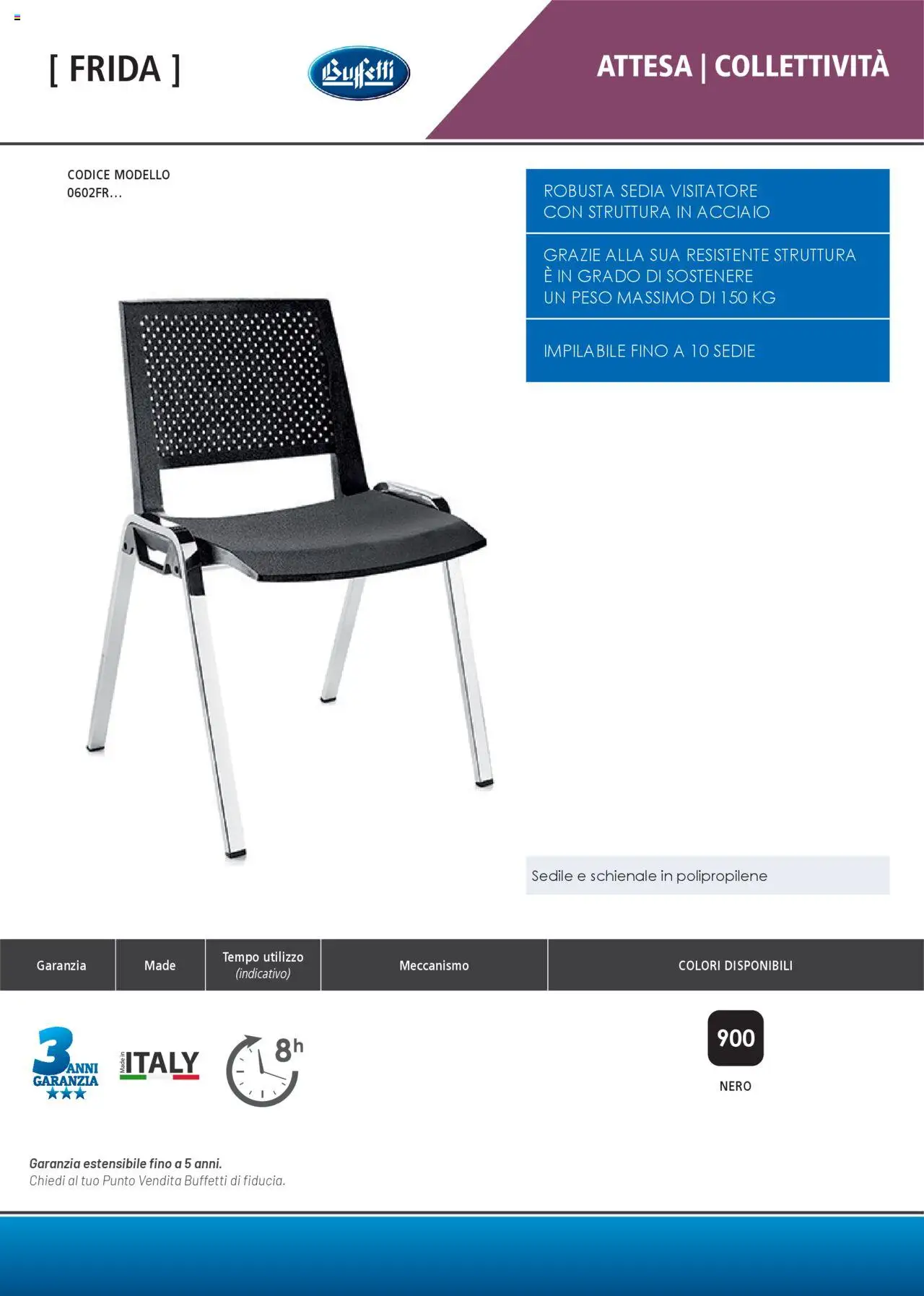 Volantino Buffetti del 28.06.2025 | Pagina: 165 | Prodotti: Sedia