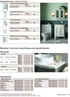 Preview of B&Q - Bathrooms valid from 16.12.2025 | Page: 71 | Products: Toilet, Door, Cabinet, Wall cabinet