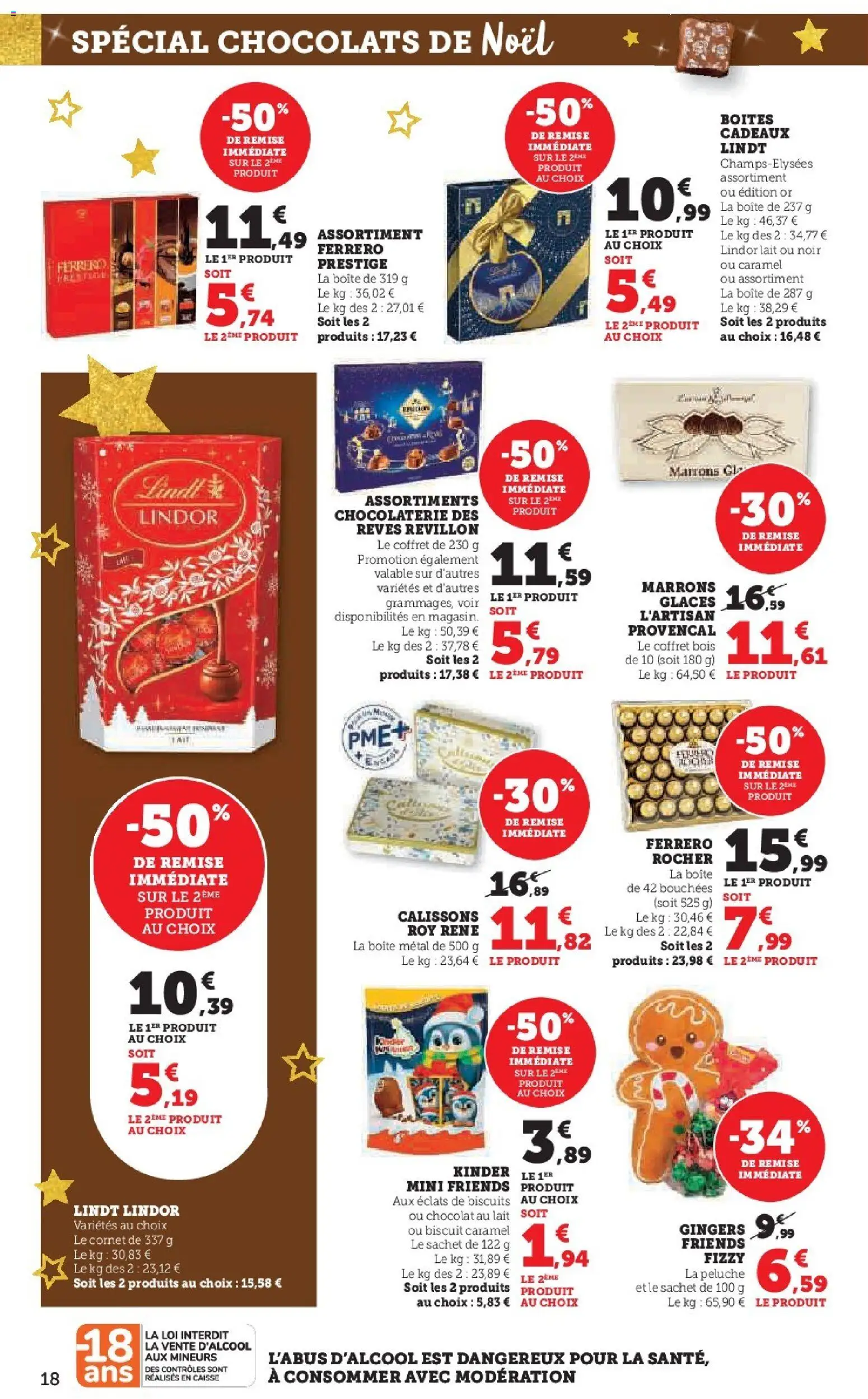 {H1} | Page: 18 | Produits: Chocolats de noël, Peluche, Lait, Chocolat