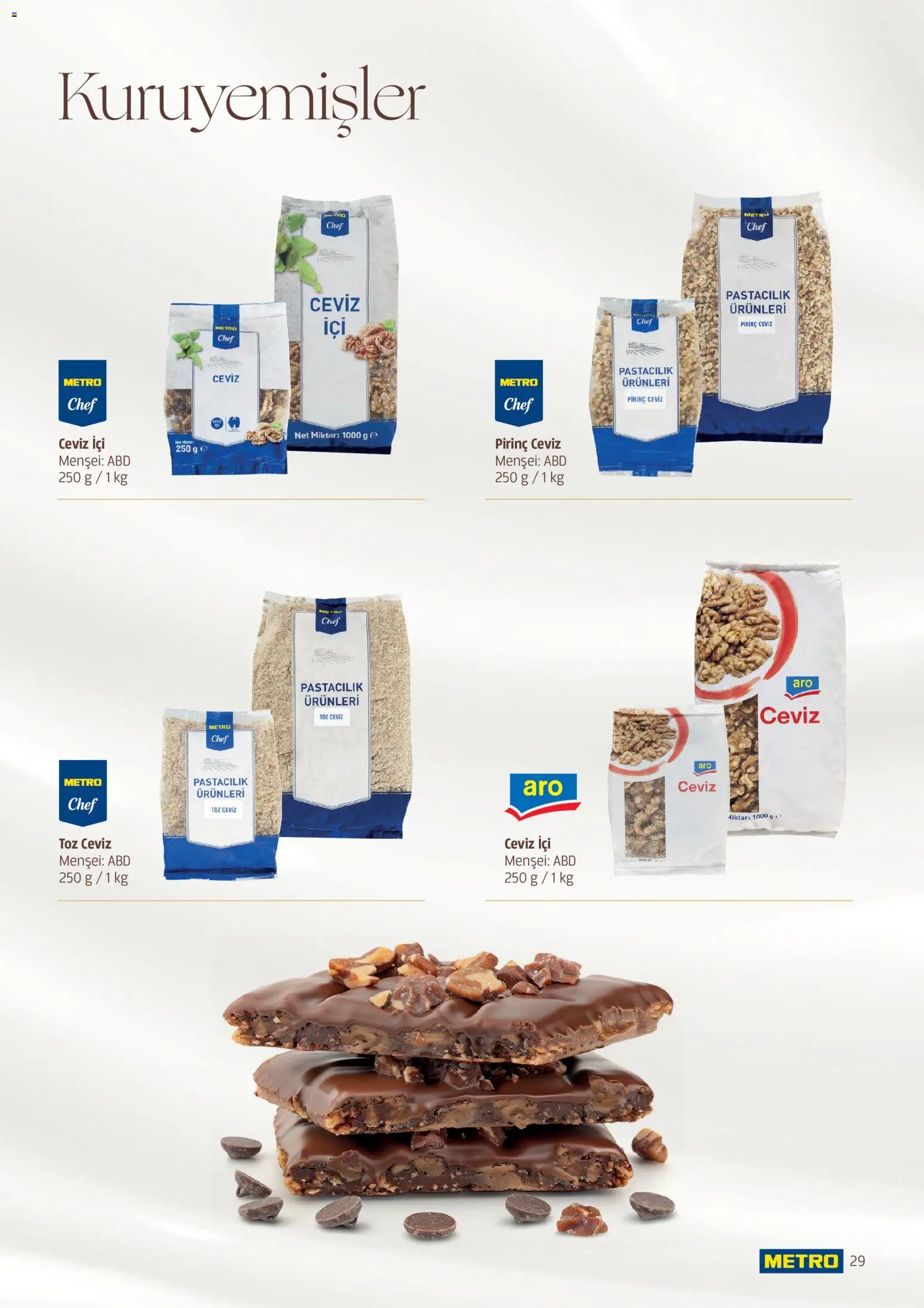 Metro - Pastacılık Kataloğu - 06.04.2026 tarihinden itibaren geçerlidir | Sayfa: 29 | Ürünler: Pirinç, Ceviz