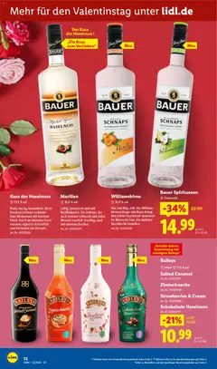 Lidl - Prospekt ab 01.02.2026 gültig | Seite: 12 | Produkte: Schokolade, Schnaps, Baileys