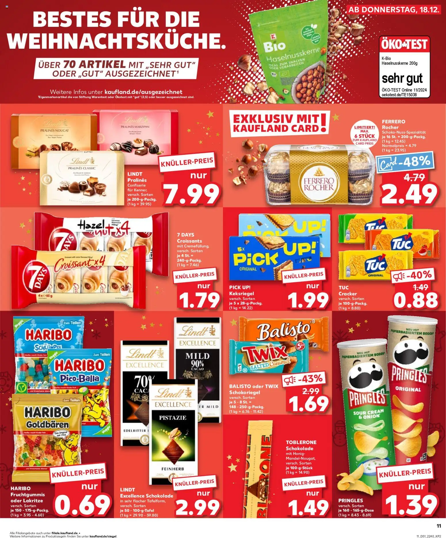 Kaufland prospekt Speyer	 – gültig ab 21.12.2025 | Seite: 11 | Produkte: Ferrero rocher, Twix, Pringles, Lindt