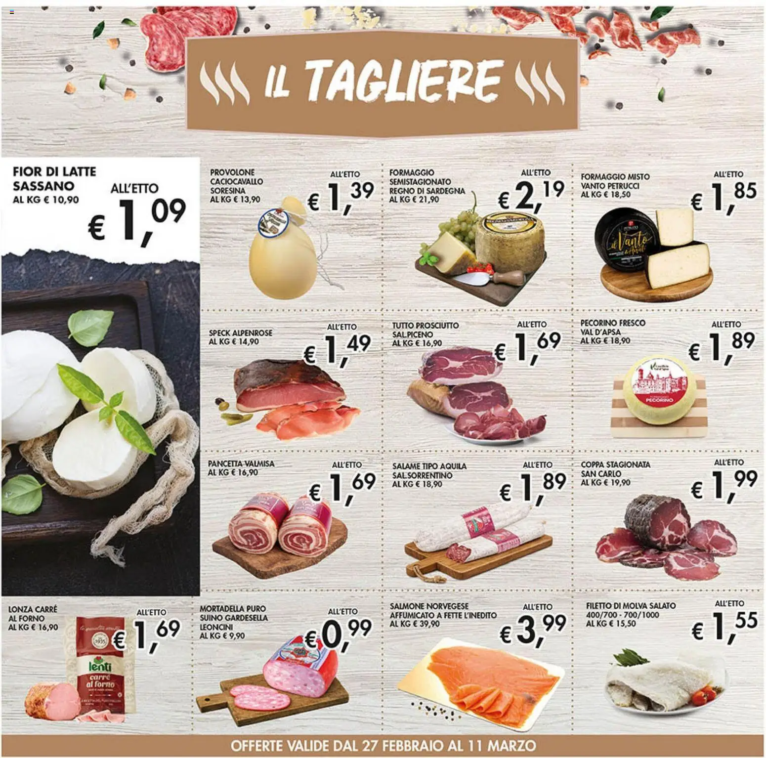 Volantino Coal del 27.02.2026 | Pagina: 8 | Prodotti: Latte, Formaggio, Prosciutto, Mortadella