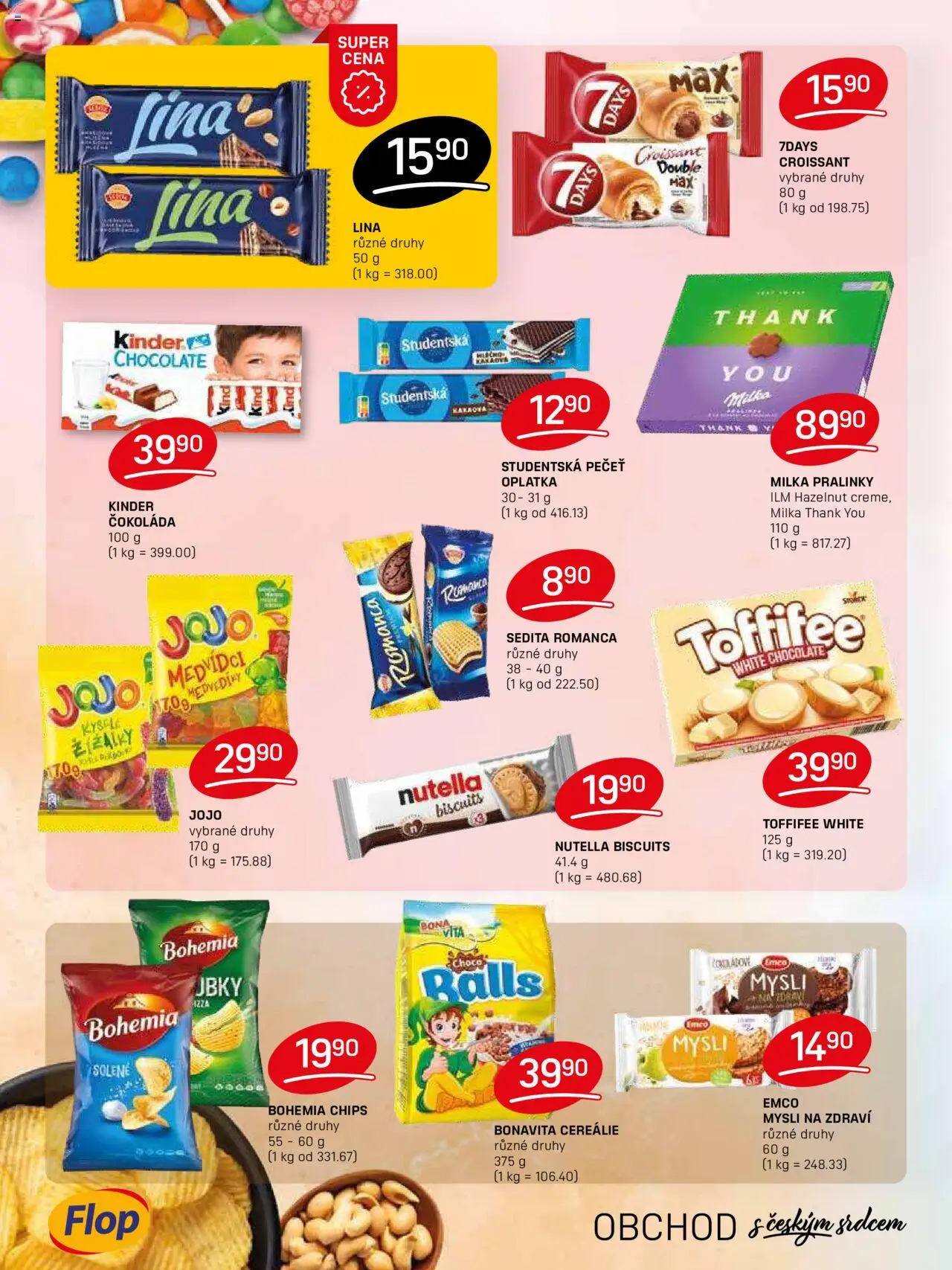 Flop leták od 20.08.2025 | Strana: 8 | Produkty: Čokoláda, Milka, Lina, Mysli