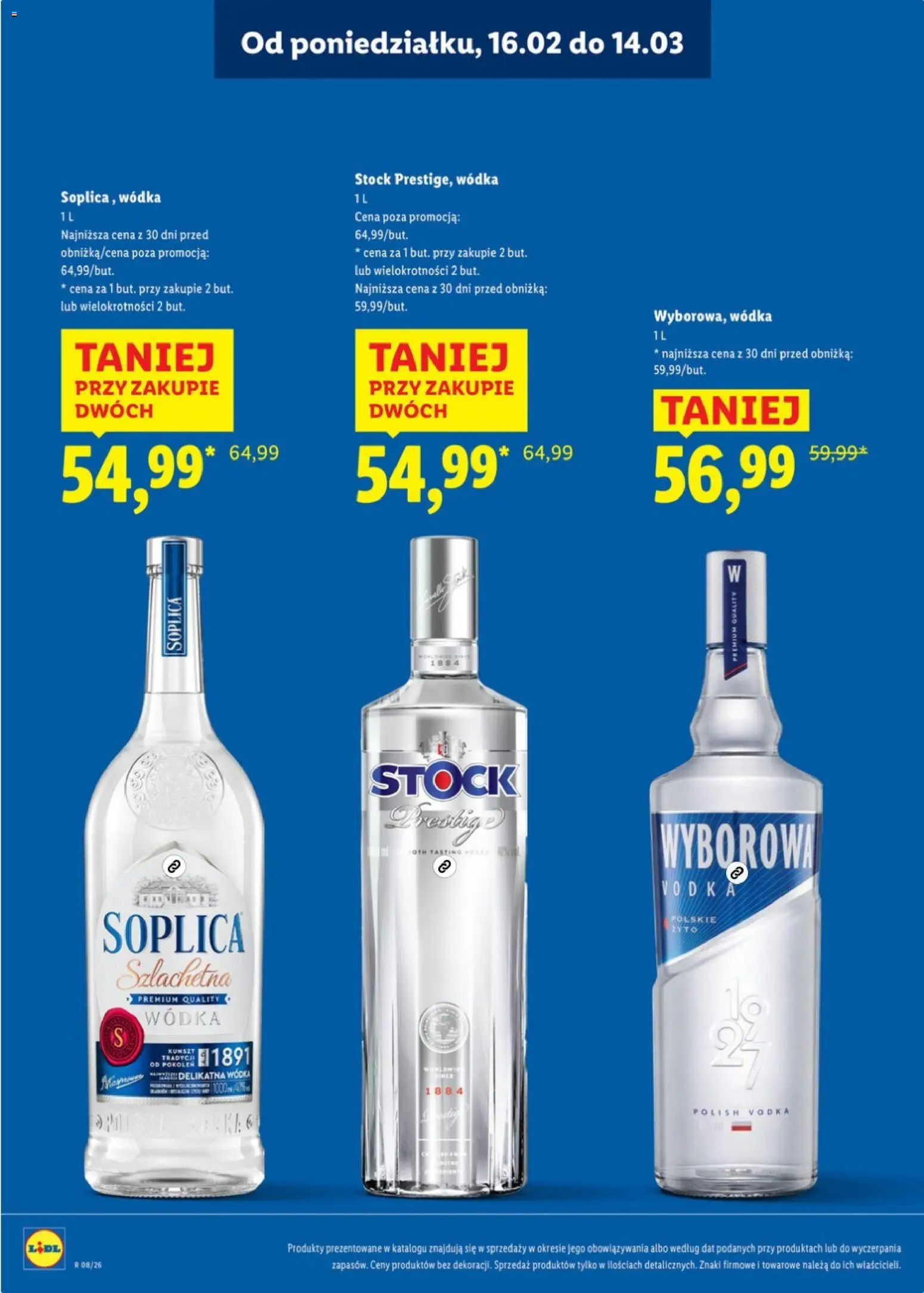 Lidl Katalog alkoholi mocnych od 16.02.2026 | Strona: 6 | Produkty: Wódka Stock, Vodka, Wódka