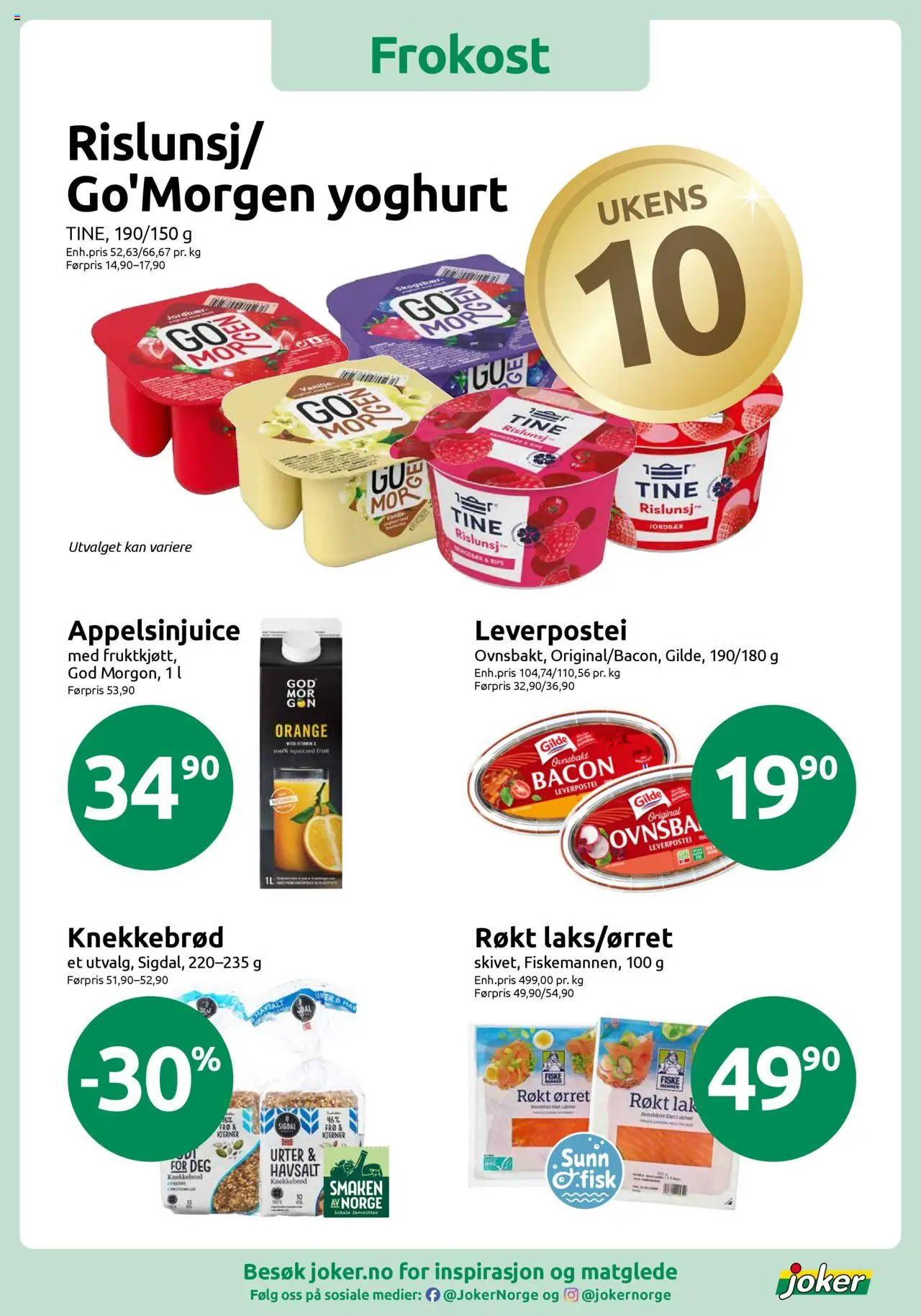  | Side: 11 | Produkter: Bavețică, Yoghurt, Jordbær, Gresie