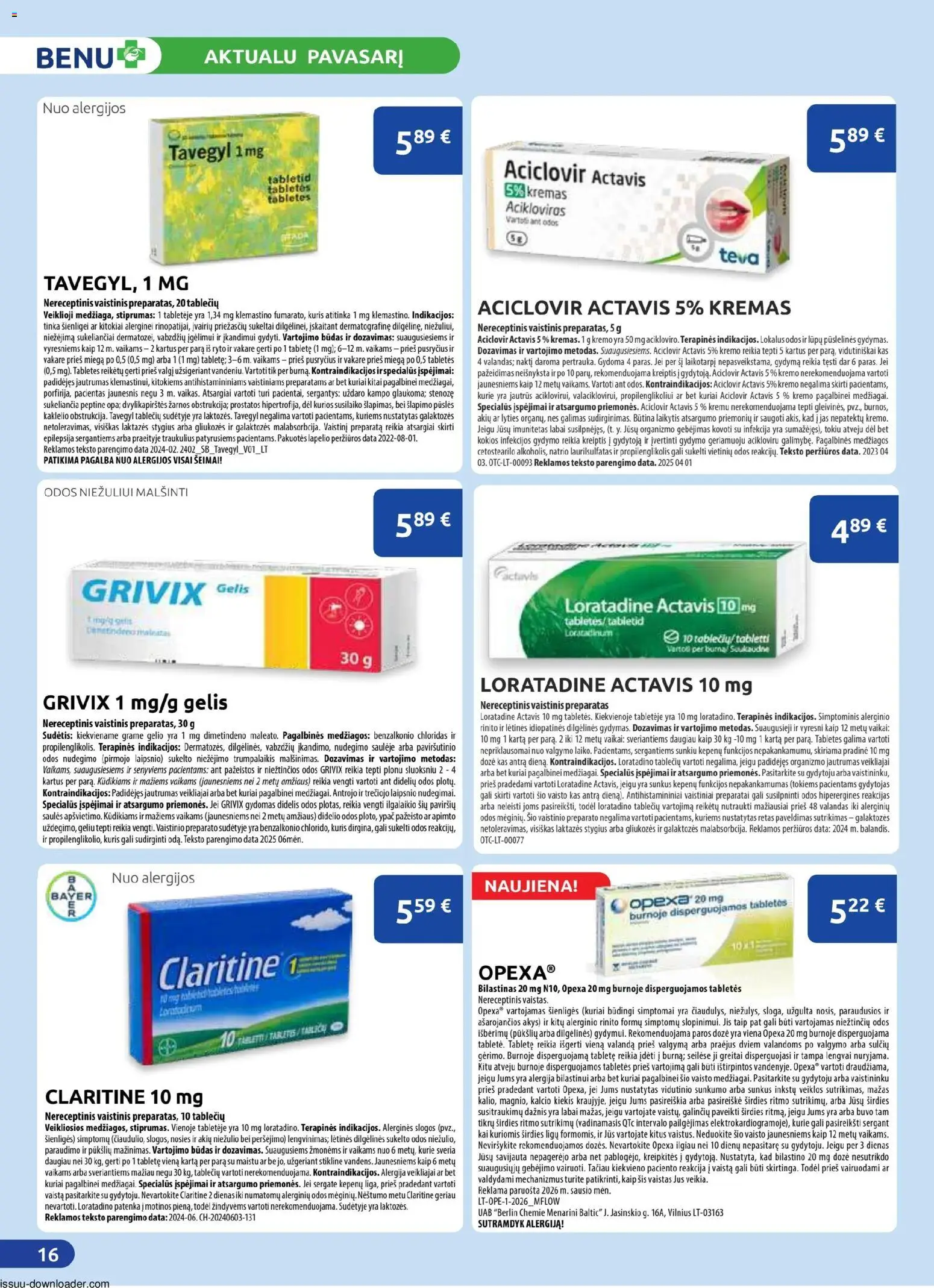 BENU akcijos nuo 01.03.2026 | Puslapis: 16 | Prekių: Kremas
