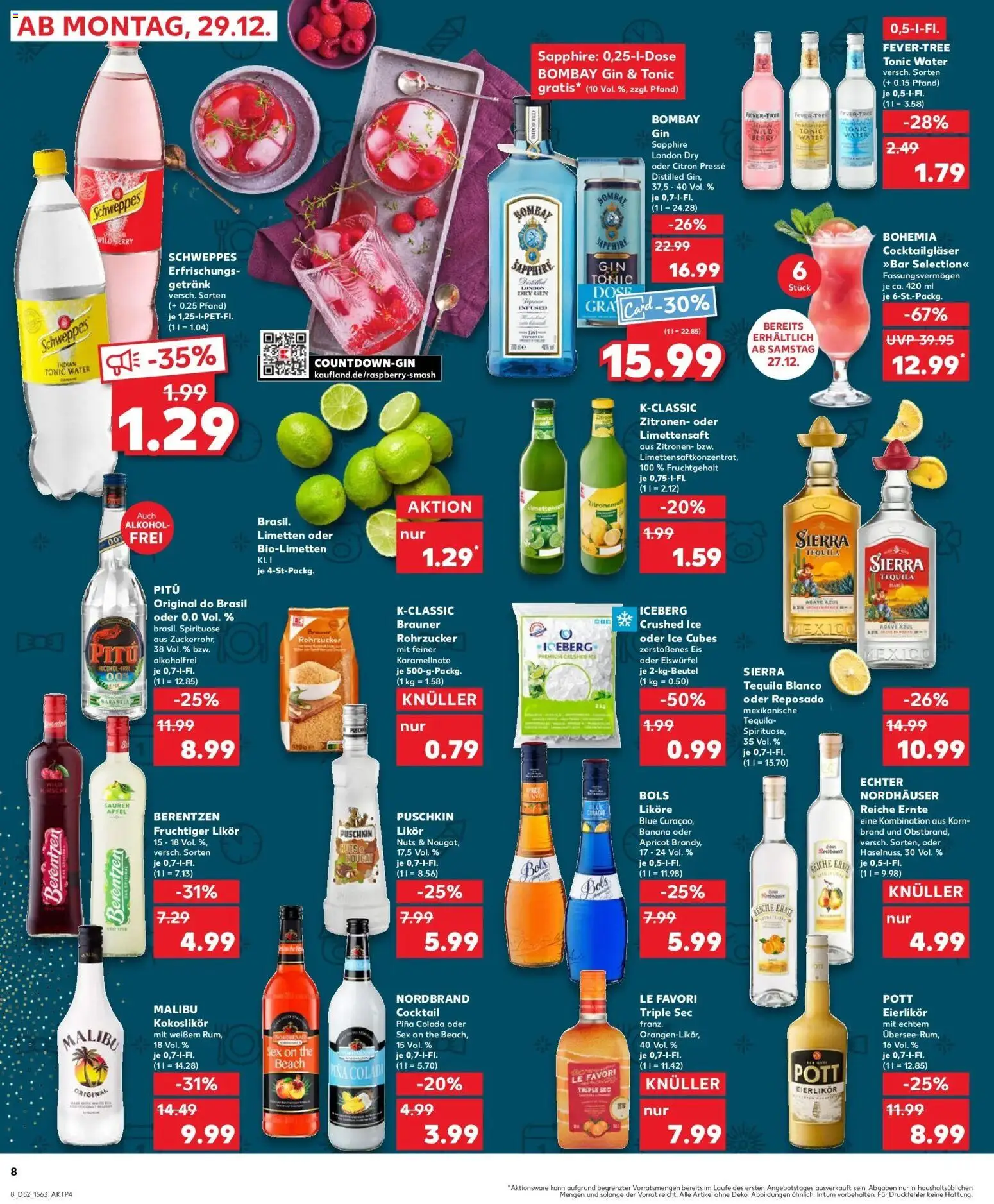 Kaufland prospekt Hamburg	 – gültig ab 28.12.2025 | Seite: 8 | Produkte: Presse, Likör, Eis, Berentzen
