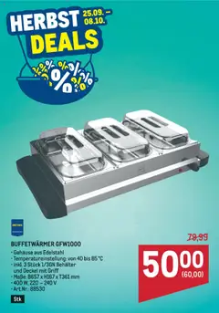 Metro  Herbst Deals ab 25.09.2025 gültig