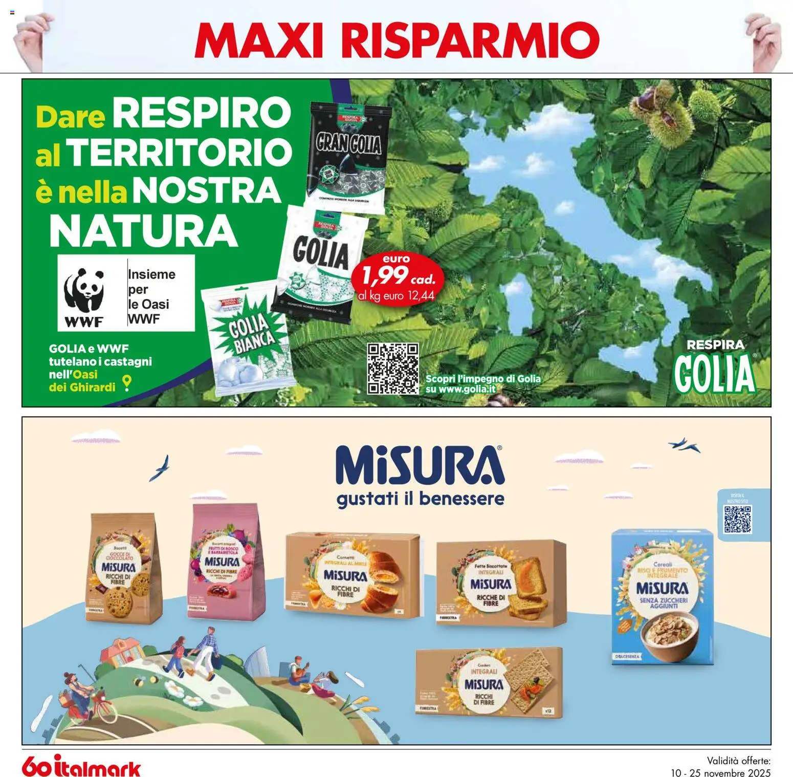 Volantino Italmark del 10.11.2025 | Pagina: 30 | Prodotti: Cioccolato, Fette biscottate