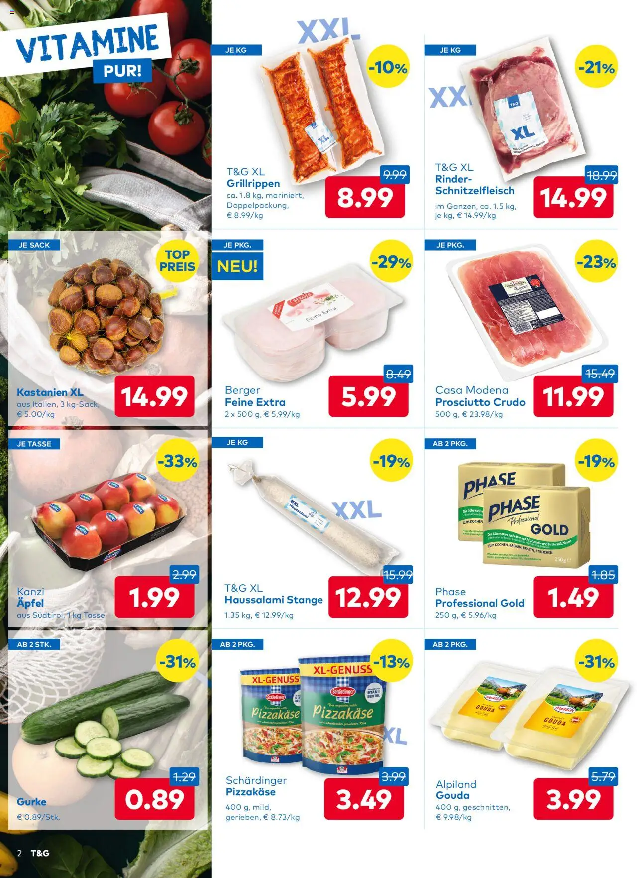 T&G Steiermark gültig ab 09.10.2025 | Seite: 2 | Produkte: Äpfel