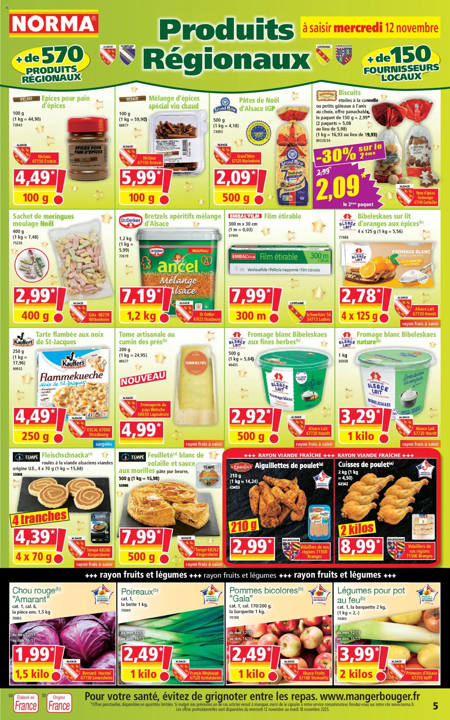 {H1} | Page: 5 | Produits: Pain, Pâtes, Noix, Biscuits